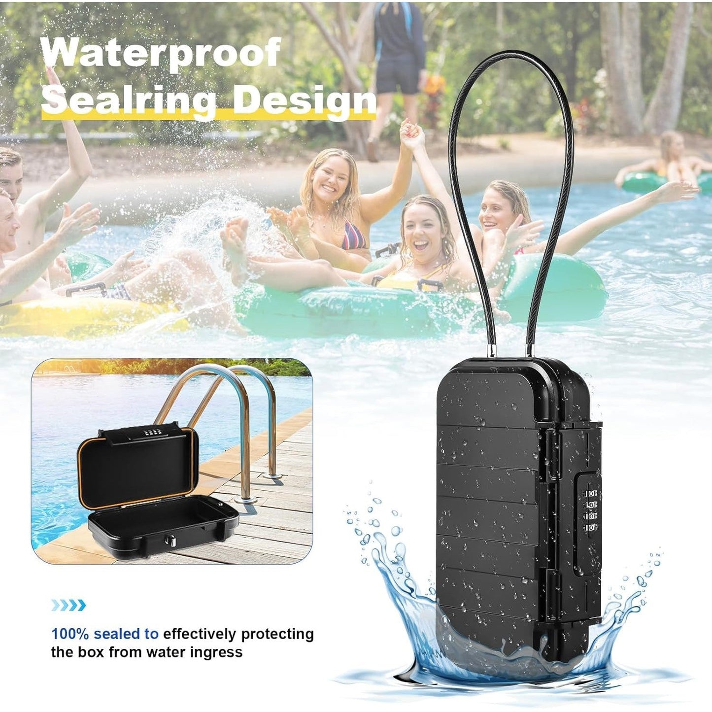 Portable Waterproof Safe Box