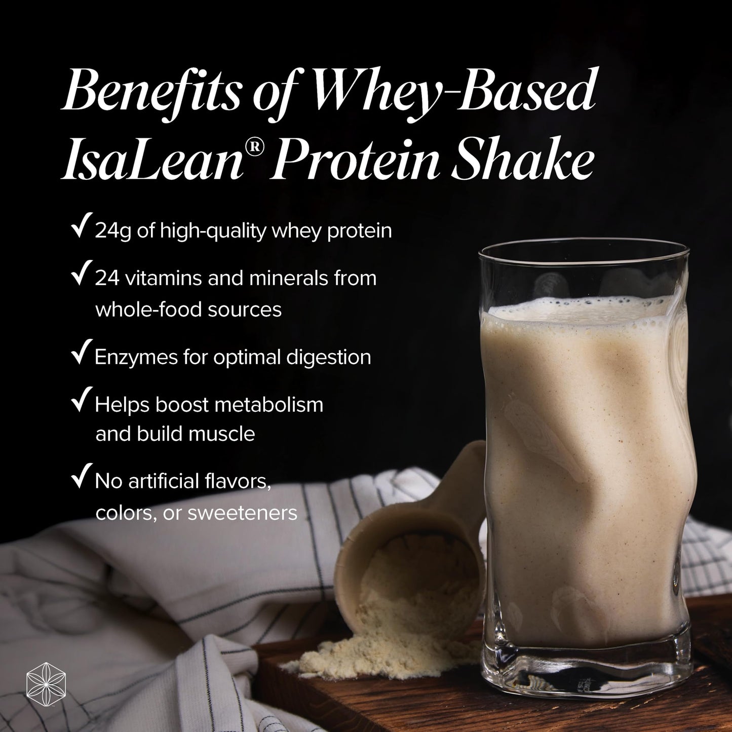 IsaLean Protein Shake - Complete Superfood Meal Replacement for Maintaining Healthy Weight and Lean Muscle Growth with 24 Vitamins and Minerals - 28.6 oz - 14 Meal Canister (Creamy French Vanilla) - Medaid International