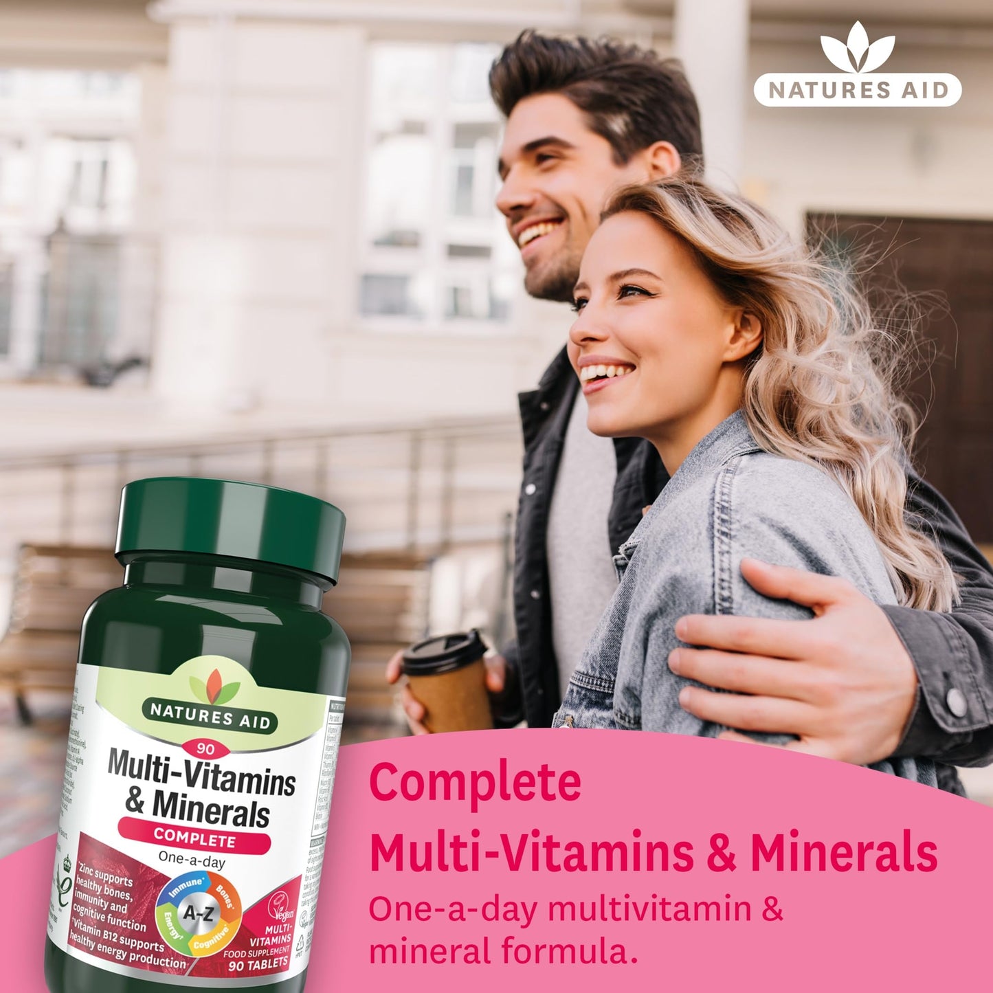 Natures Aid Complete Multi-Vitamin & Minerals Antioxidant Formula 90 Tabs - Good Health - Medaid International