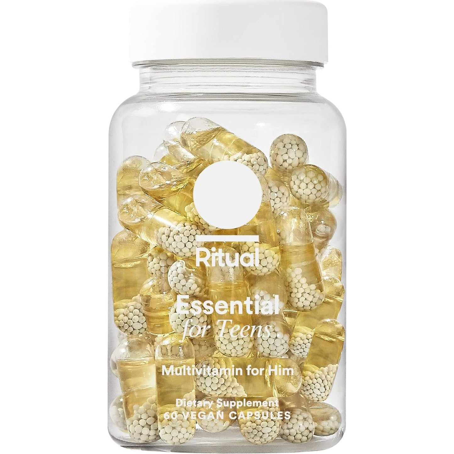 Ritual Teen Vitamins for Boys - Zinc, Vitamin A and D3 for Immune Function Support*, Omega-3 DHA & B12 for Brain Health, Non-GMO, Mint Essenced, 30 Day Supply, 60 Vegan Capsules - Medaid International