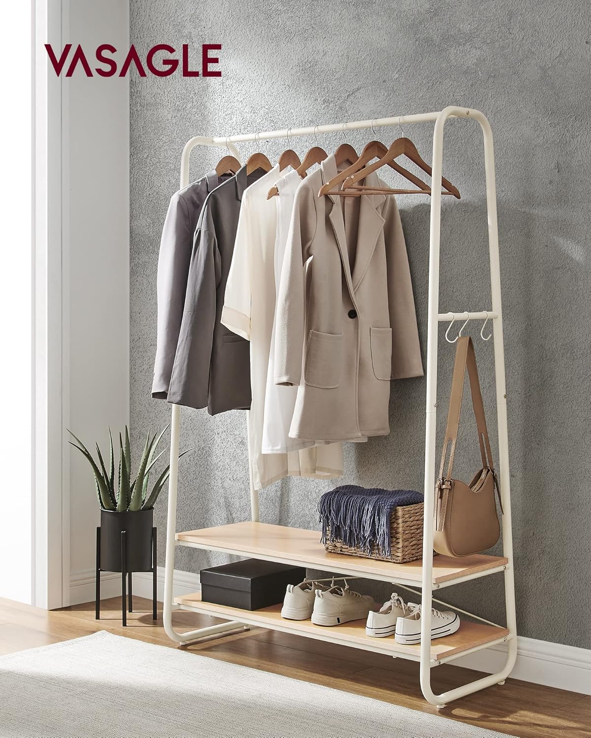 VASAGLE Clothes Rail RGR112W09