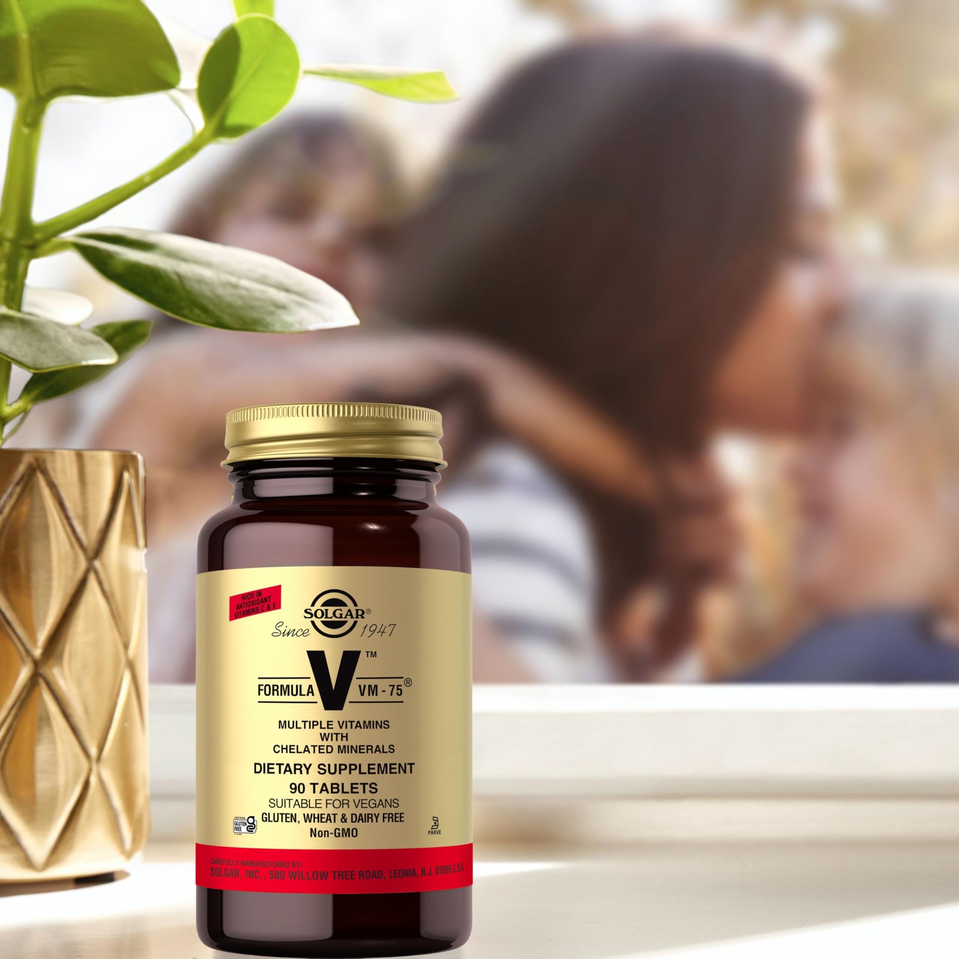 Solgar Formula VM-75, 90 Tablets - Multivitamin with Chelated Minerals - Vitamin A, B6, B12, C, D, E - Biotin, Magnesium, Calcium, Iron, Zinc - Vegan, Gluten Free, Dairy Free, Kosher - 90 Servings - Medaid International