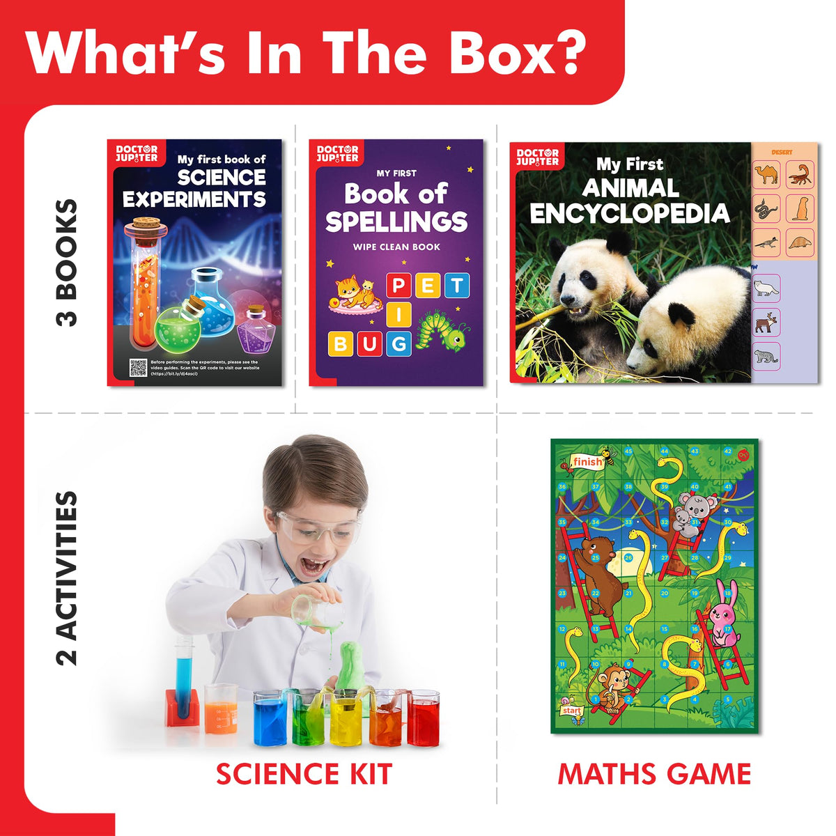 Doctor Jupiter Little Genius Toy Kit For Boys & Girls Ages 4-5-6-7-8