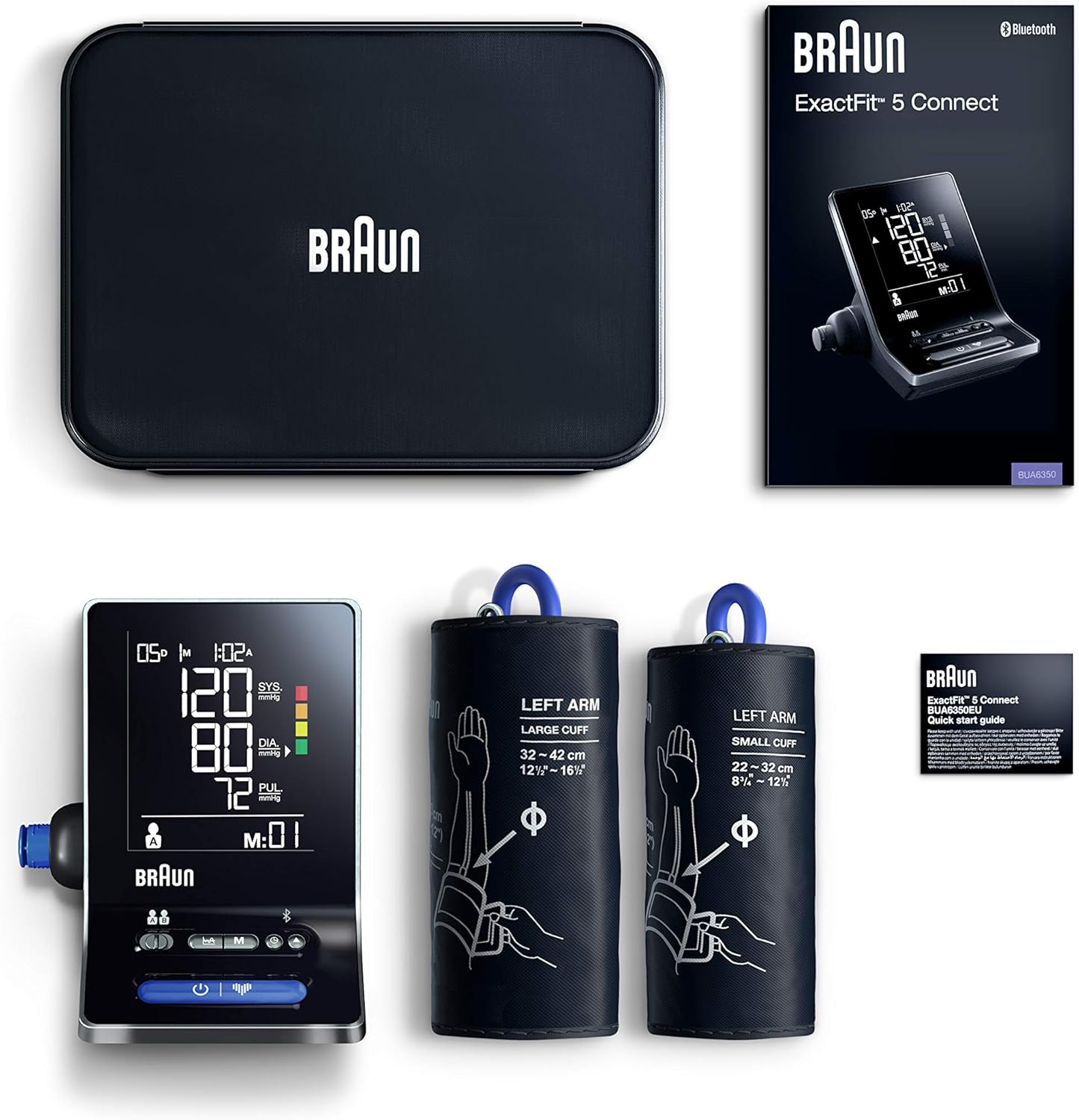 Braun ExactFit 5 Connect Smart Upper Arm Blood Pressure Monitor