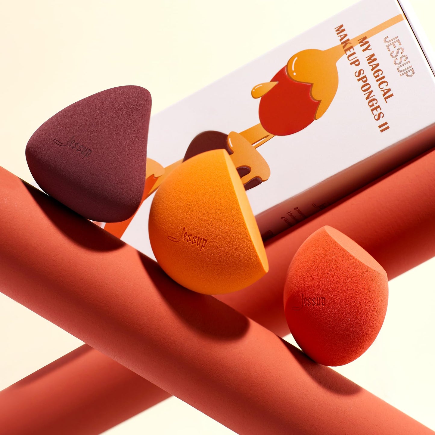 Jessup Makeup Sponge Set, 3pcs Make up Sponges for Face Soft Beauty Sponges Foundation Sponge Makeup Blender Concealer Sponge, SP013 - Medaid International