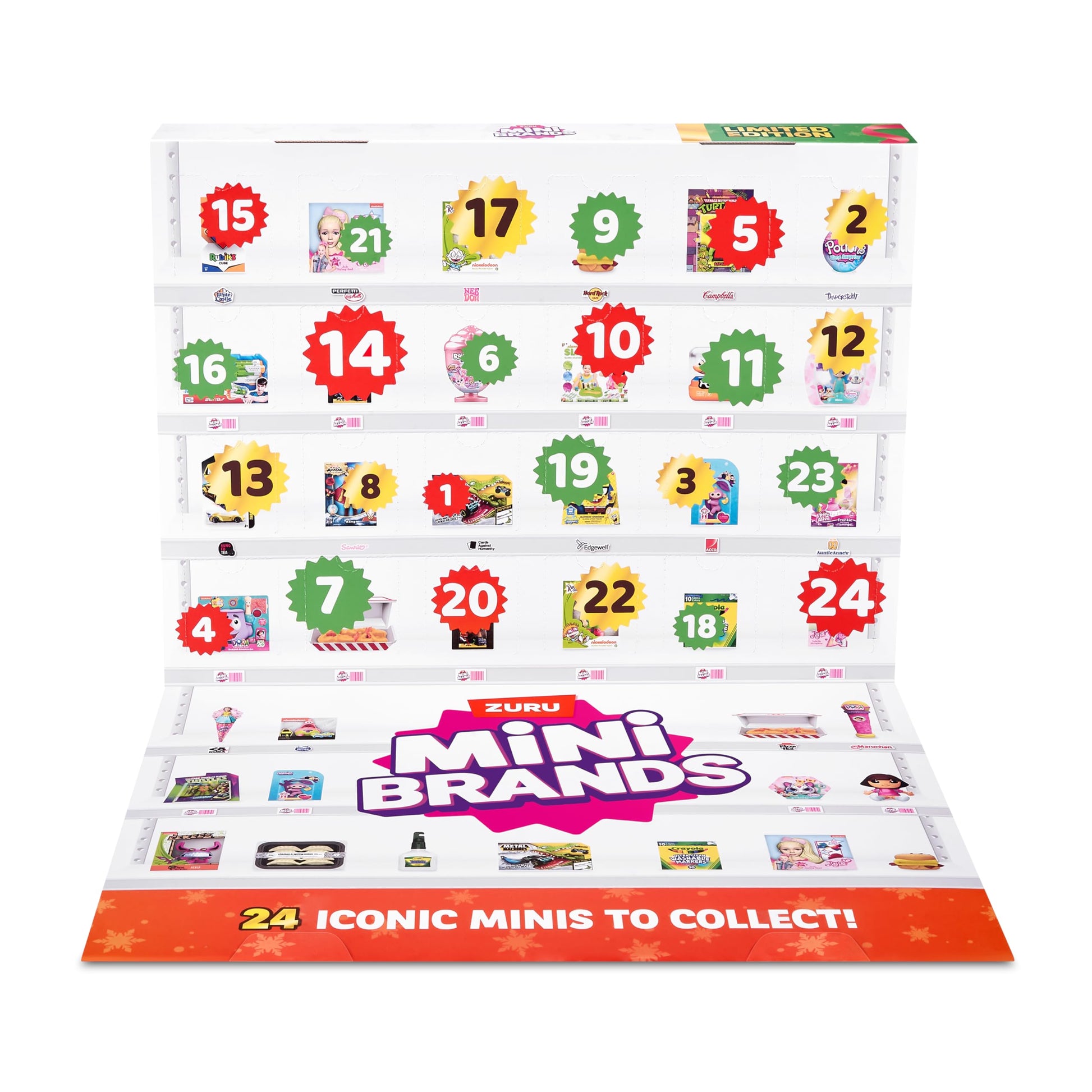 Mini Brands Advent Calendar 2024 by ZURU Mini Brands Limited Edition Advent Calendar, Includes Mini Brands, Mini Toys & Foodie Mini Brands, Mystery Collectibles Toys Comes with 24 Minis - Medaid International