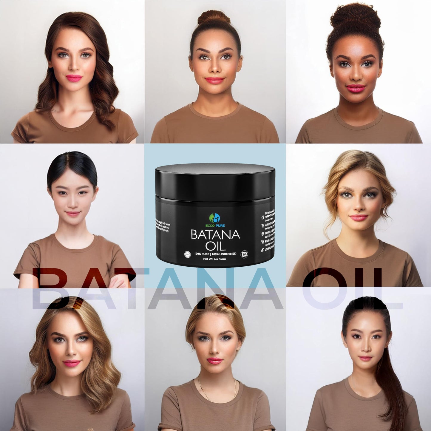 Premium Raw Batana Oil – Pure & Unrefined - Advanced Hair Regrowth & Scalp Therapy Device - Supports Fuller, Healthier Hair & Skin - For Men & Women, 2 OZ - Medaid International