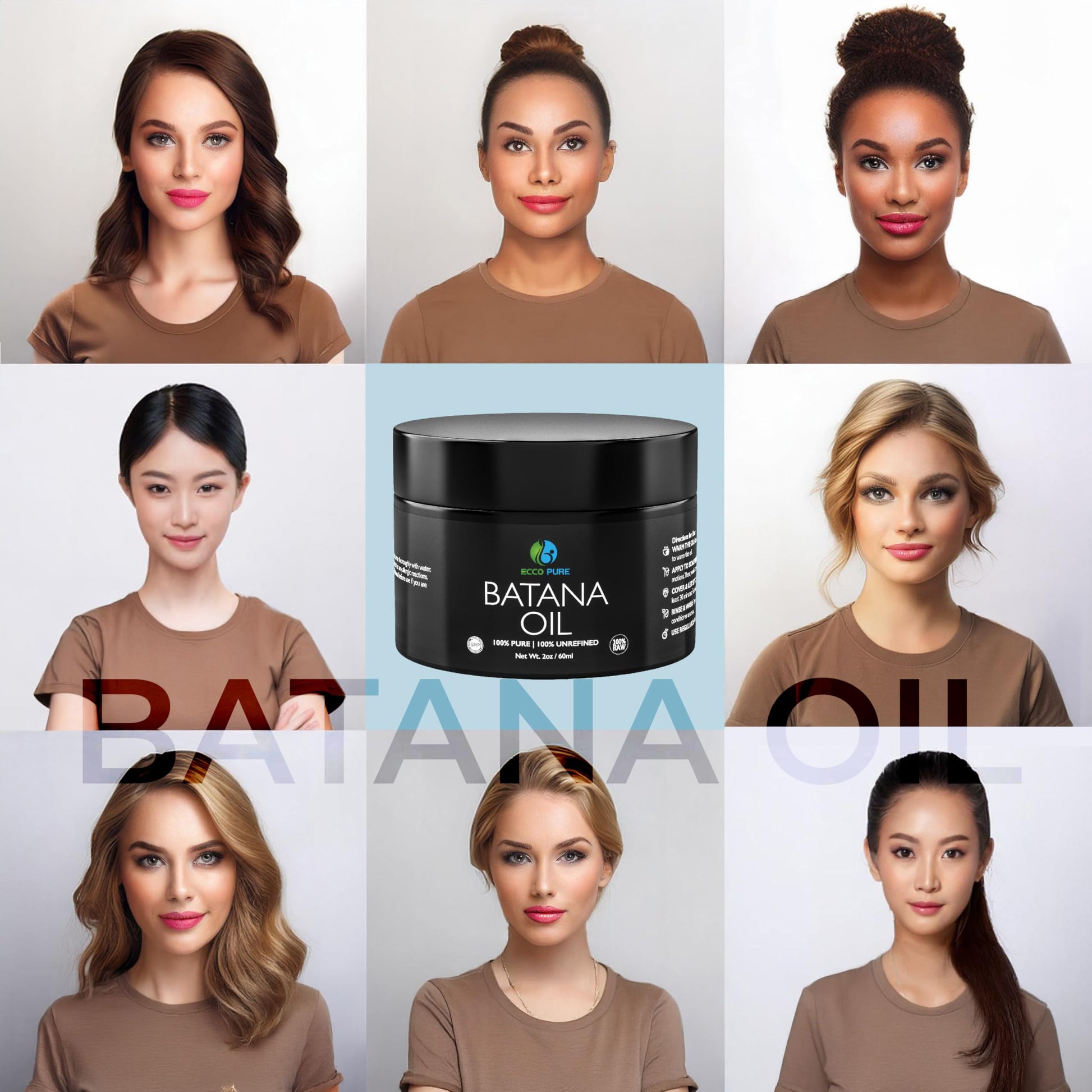Premium Raw Batana Oil – Pure & Unrefined - Advanced Hair Regrowth & Scalp Therapy Device - Supports Fuller, Healthier Hair & Skin - For Men & Women, 2 OZ - Medaid International