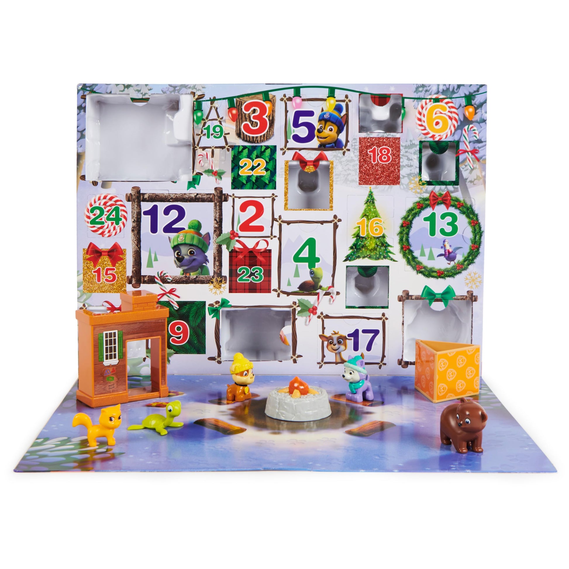 PAW Patrol: 2023 Advent Calendar with 24 Surprise Toys - Figures, Accessories and Kids Toys for Ages 3 and up - Medaid International