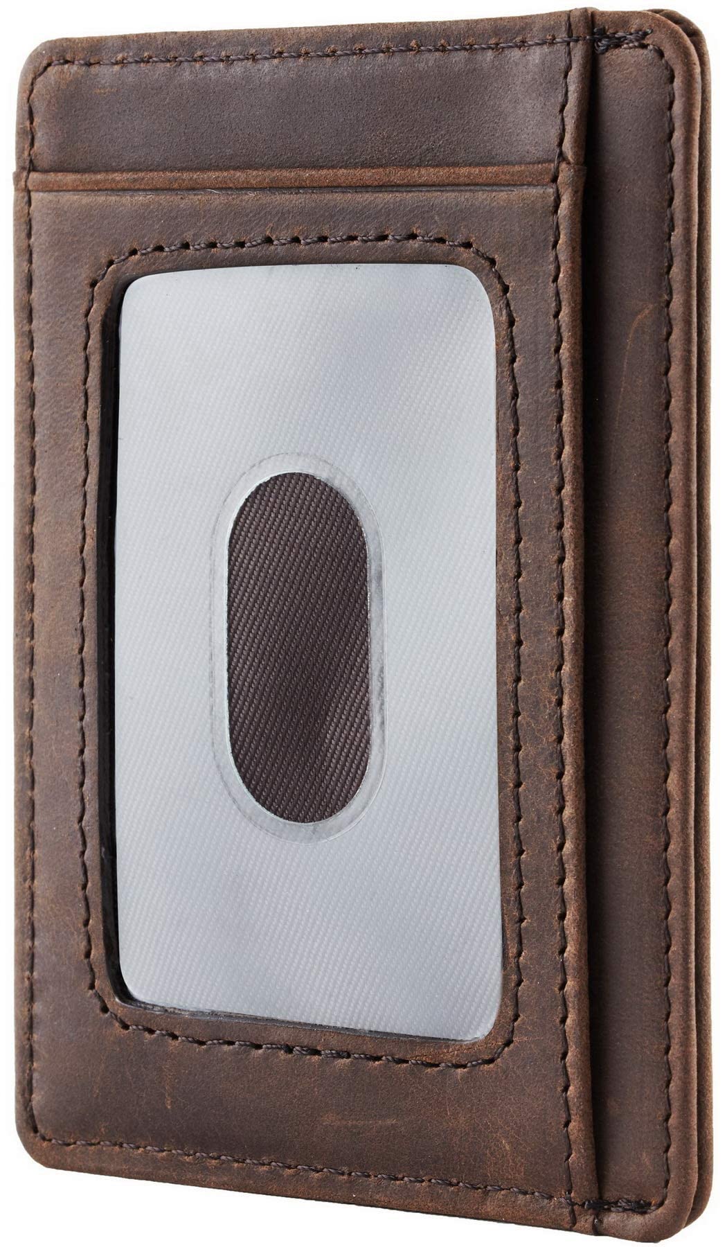 KASTWAVE Purses for Men, Hand Made Vintage Purse, Men's Leather Pocket Slim Wallet, Gift for Son Husband Dad Birthday Gifts Anniversary