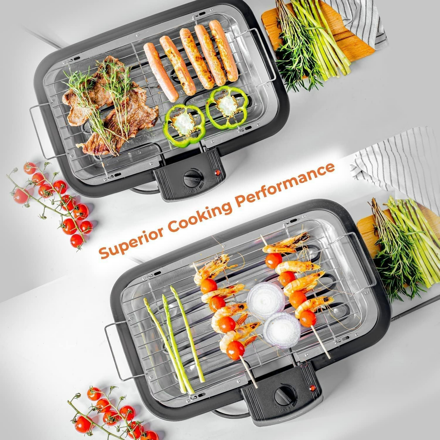 RAF Electric Barbecue Grill R5301 - 2000W Indoor/Outdoor Grill Machine - Medaid International