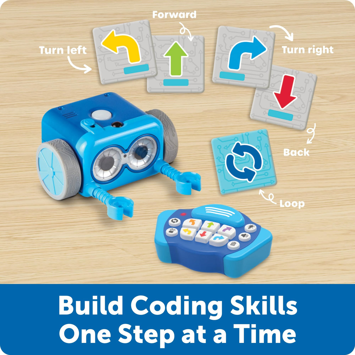 Learning Resources Botley the Coding Robot 2.0-46 Pieces, Ages 5+, STEM Toys, Programming, Electronic Learning, Screen-Free Toys for Kids