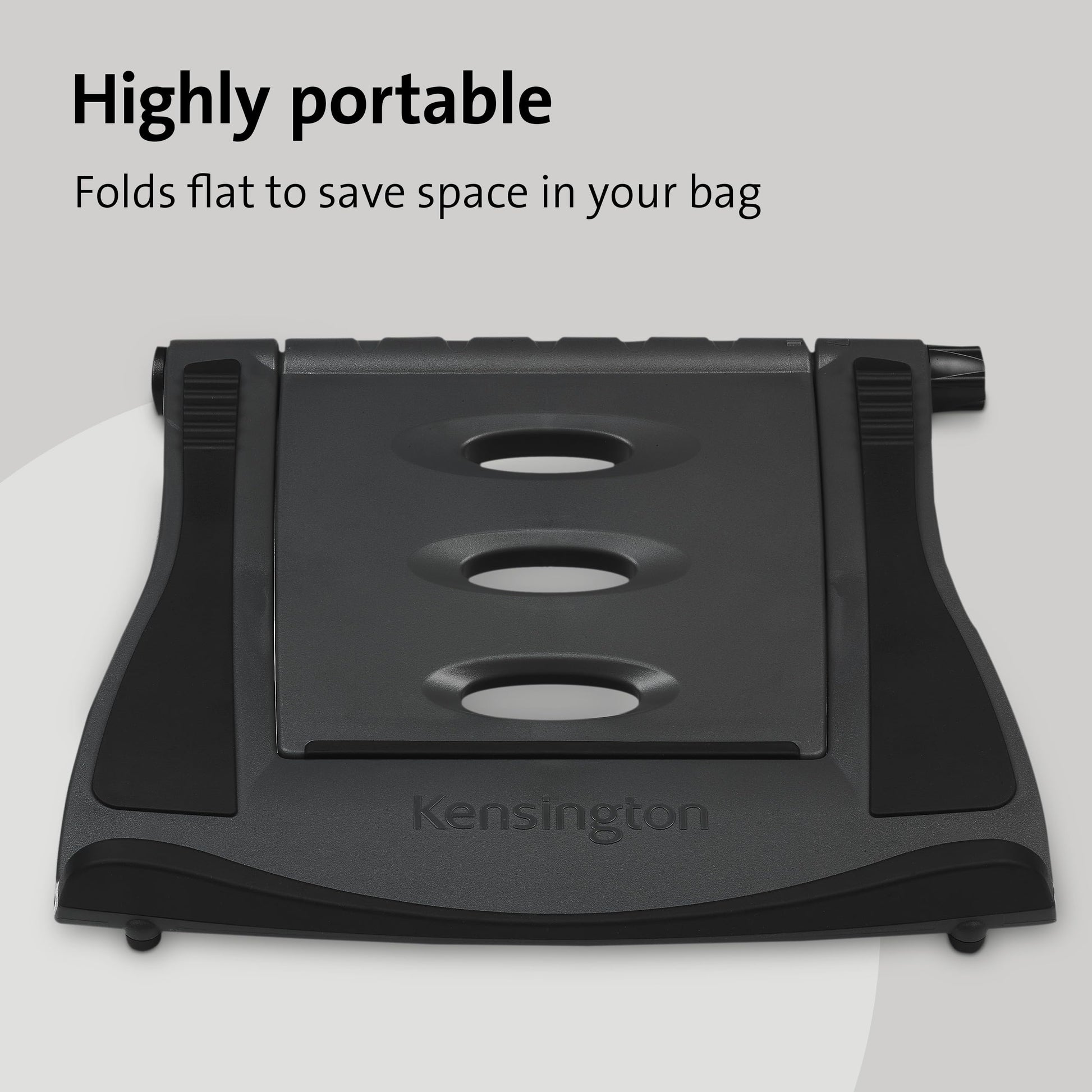 Kensington Easy Riser Portable Ergonomic Laptop Cooling Stand (12"-17") for Laptops, Chromebooks Macbooks and Wacom devices – Grey (K60112AM), Gray - Medaid International