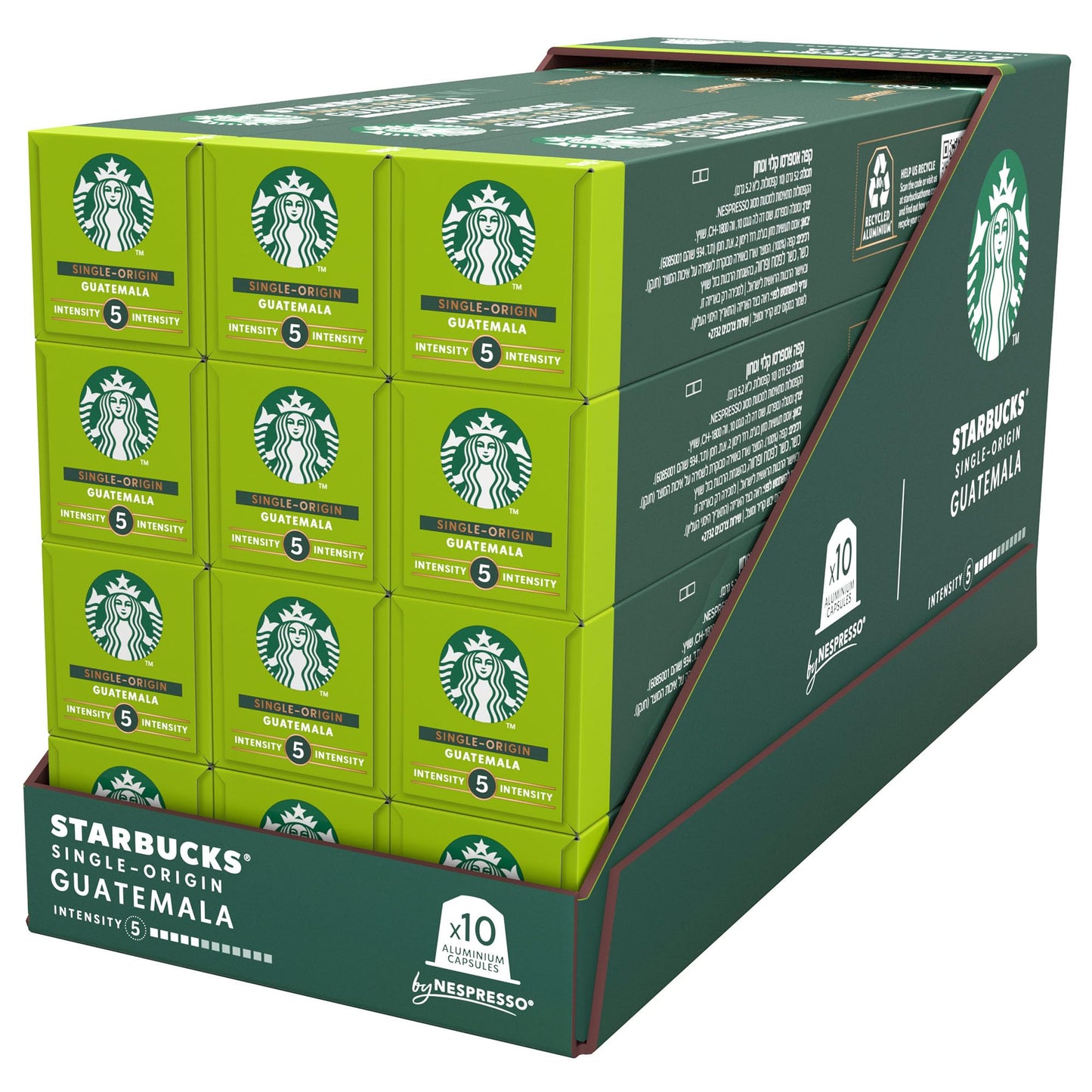STARBUCKS Single-Origin Guatemala by Nespresso Blonde Roast Coffee Capsules – Pack of 12 x 10 Pods (120 Capsules)