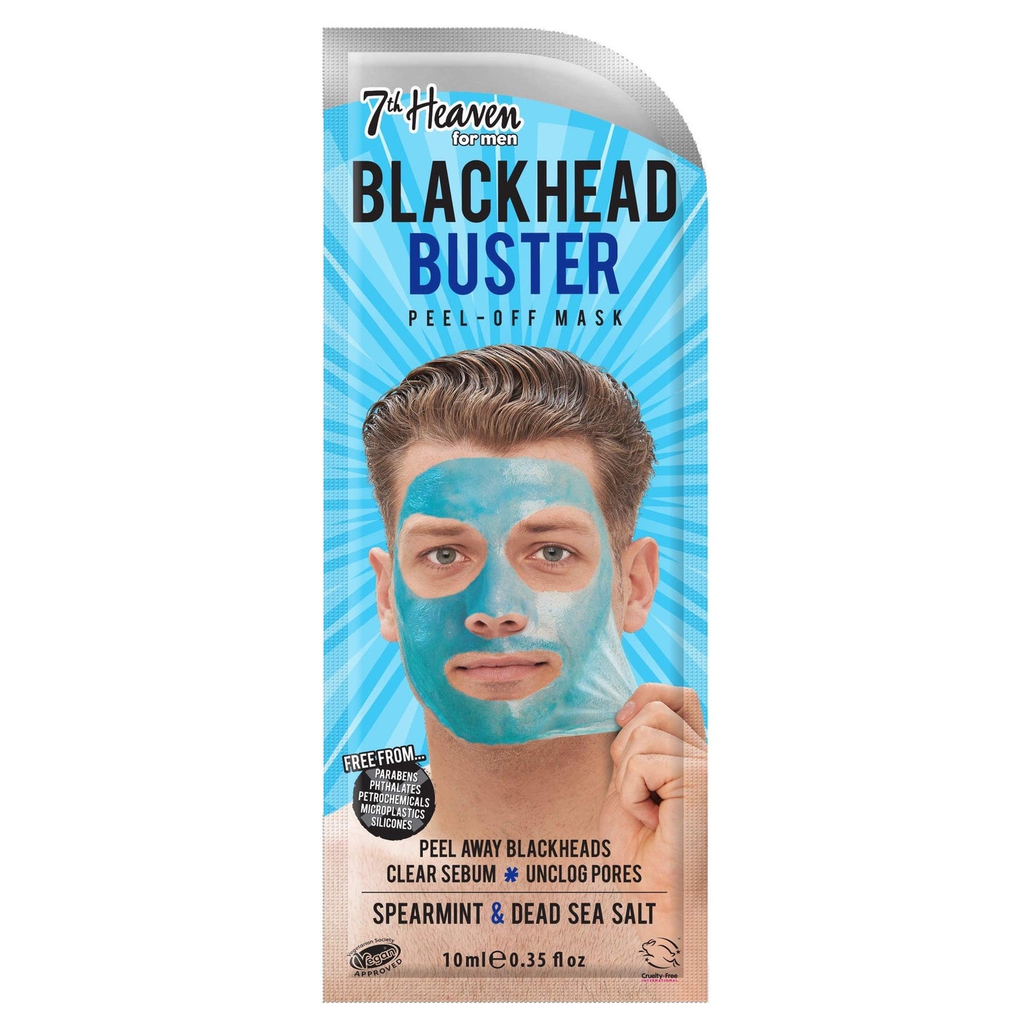 Montagne Jeunesse New For Men Spearmint Deep Pore Cleansing Peel Off Mask .3 floz - Medaid International