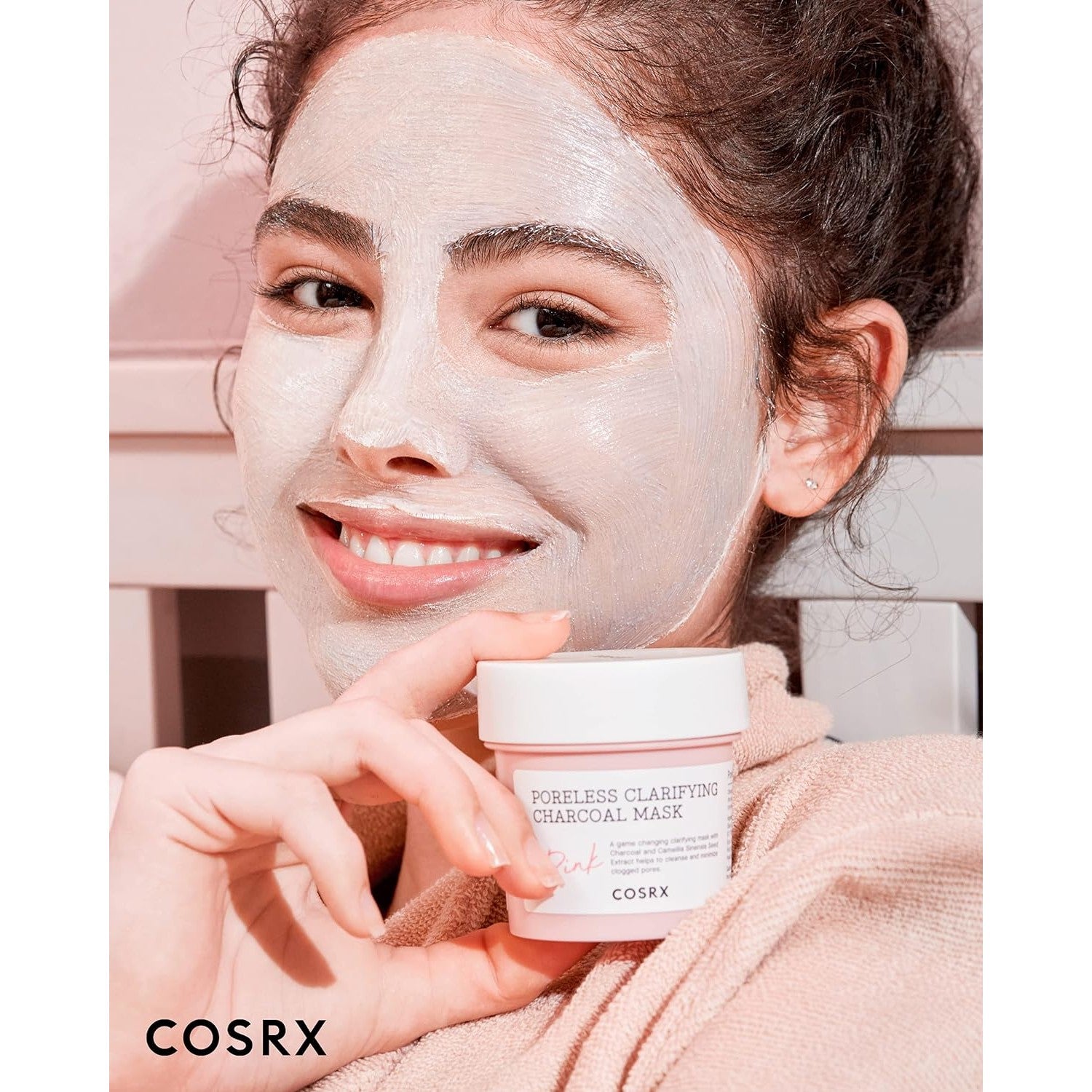 cosrx-poreless-clarifying-charcoal-mask-pink-110-g - Medaid International