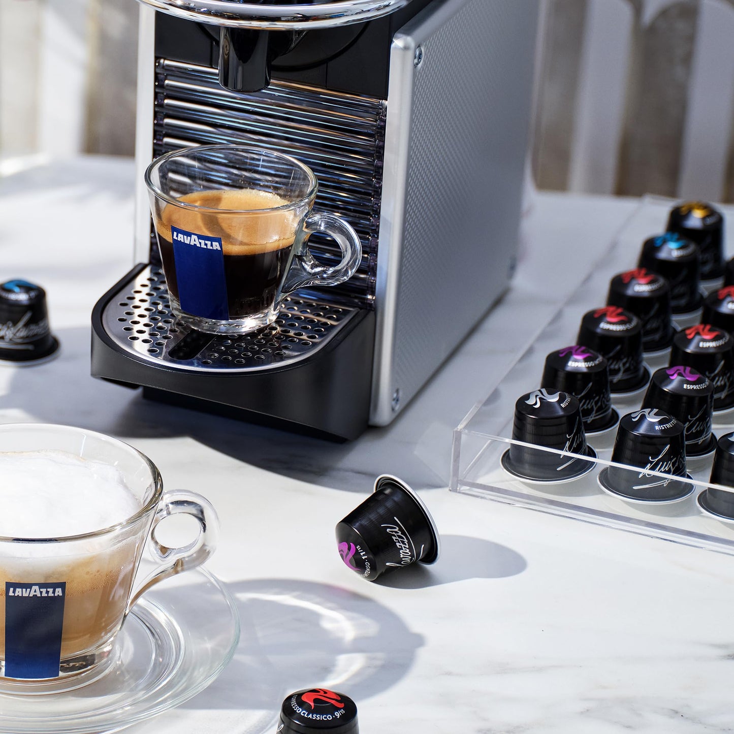 Lavazza Espresso Variety Pack of Aluminum Capsules Compatible with Nespresso* Original Machines, Contains Light, Medium, and Dark Espresso Roast (60 Capsules)