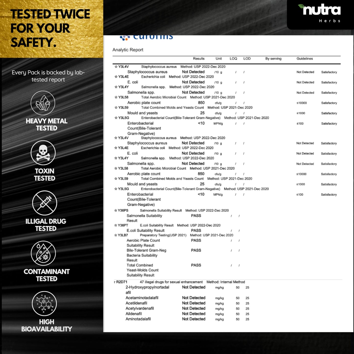 NutraHerds - Men’s Vitality & Testosterone Support | Tongkat Ali + Fadogia Agrestis + Ashwagandha + Shilajit & More | Energy • Stamina • Focus | 2 Capsule Daily | Vegan • Non-GMO • 3rd-Party Tested - Medaid International