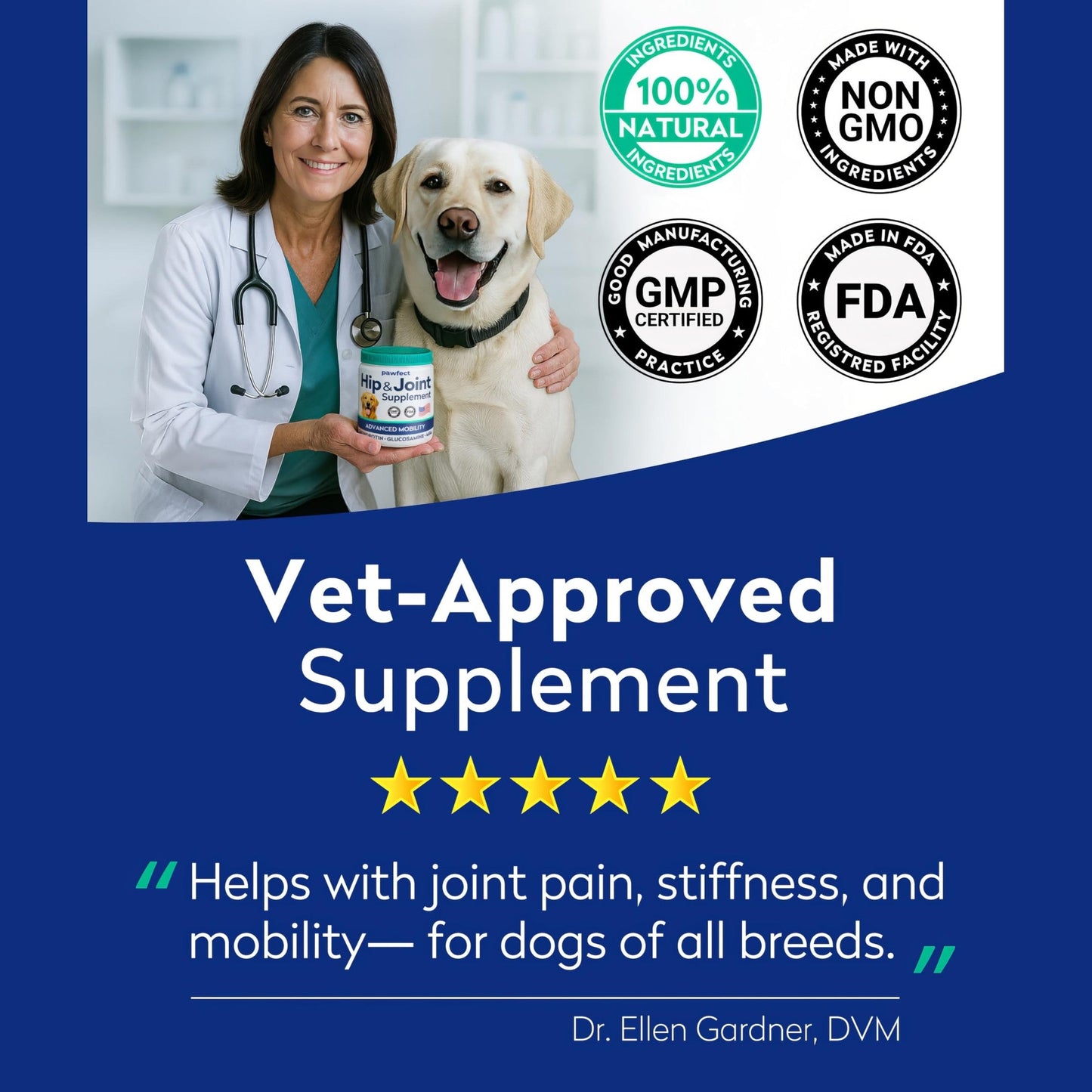 PAWFECTCHEW Advanced Hip & Joint Glucosamine Supplement for Dogs - Treats for Picky Eaters w/Chondroitin, MSM, Omega-3 - Joint Pain Relief - Chicken Liver - 180 Ct - Made in USA