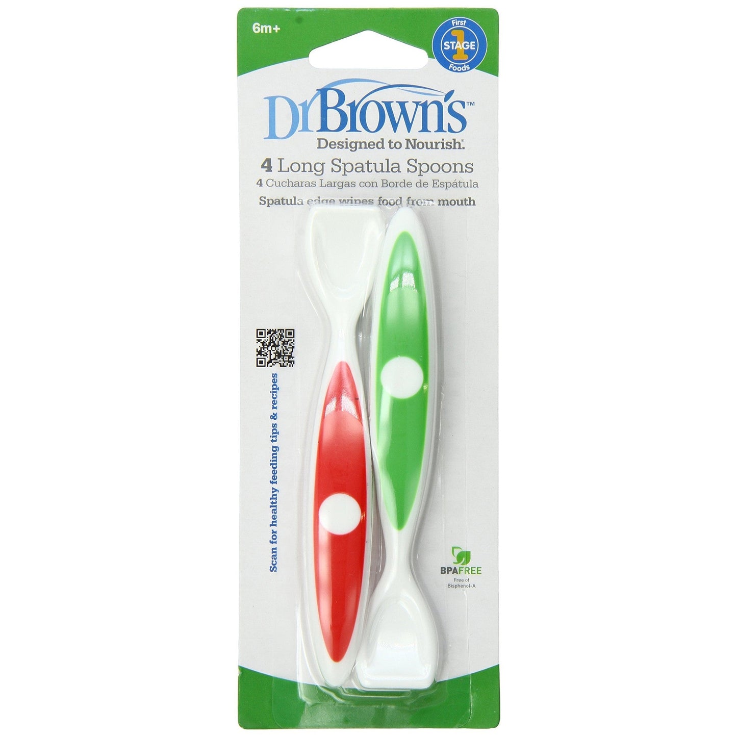 Dr. Brown's Long Spoon Curved Handle Feeding Utensil
