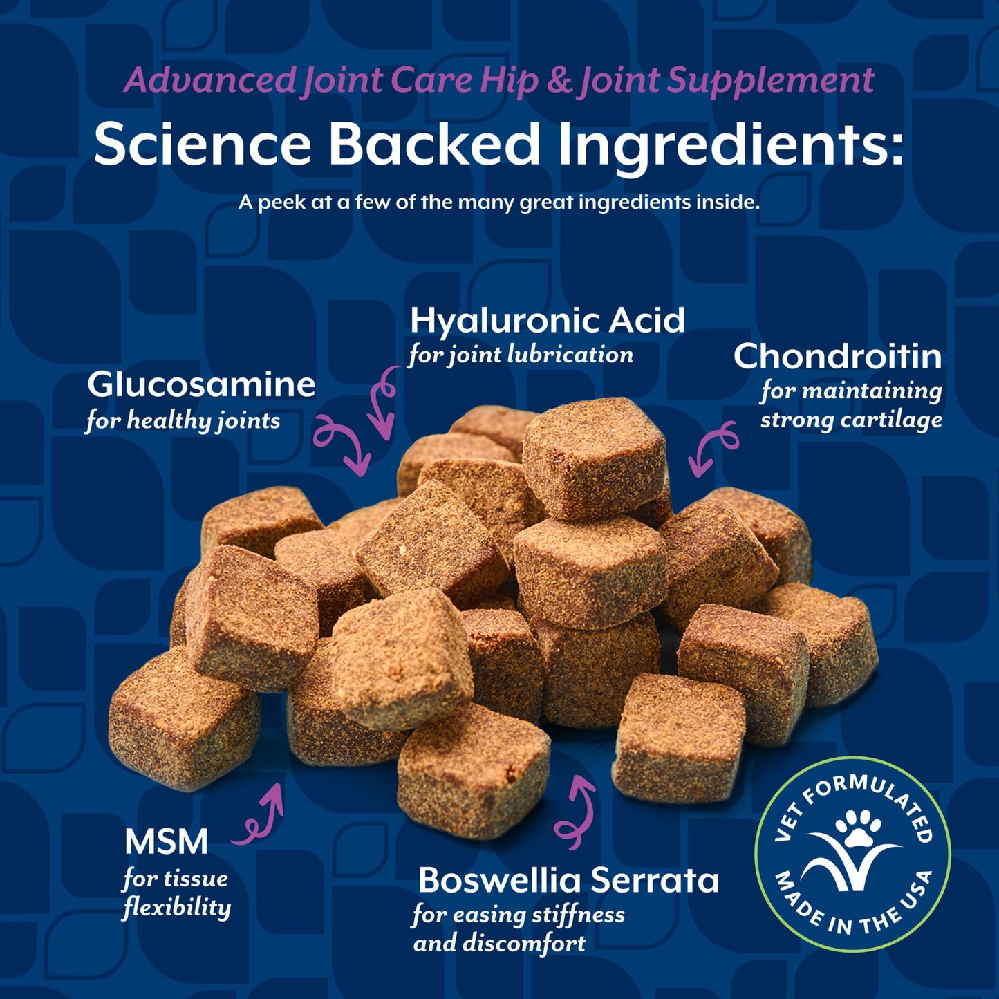NaturVet ArthriSoothe-Gold Level 3 Advanced Joint Care for Dogs – Soft Chew Dog Supplement with Glucosamine, MSM, Chondroitin & Hyaluronic Acid – Wheat-Free Pet Supplements – 180 Ct.