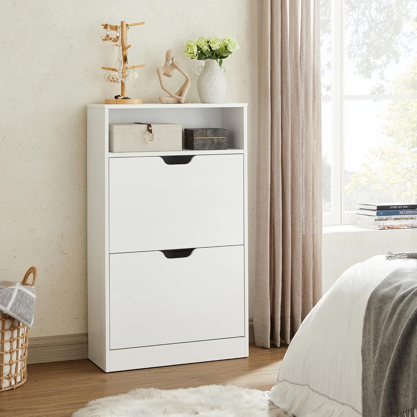 VASAGLE Shoe Cabinet LBC040W01V1