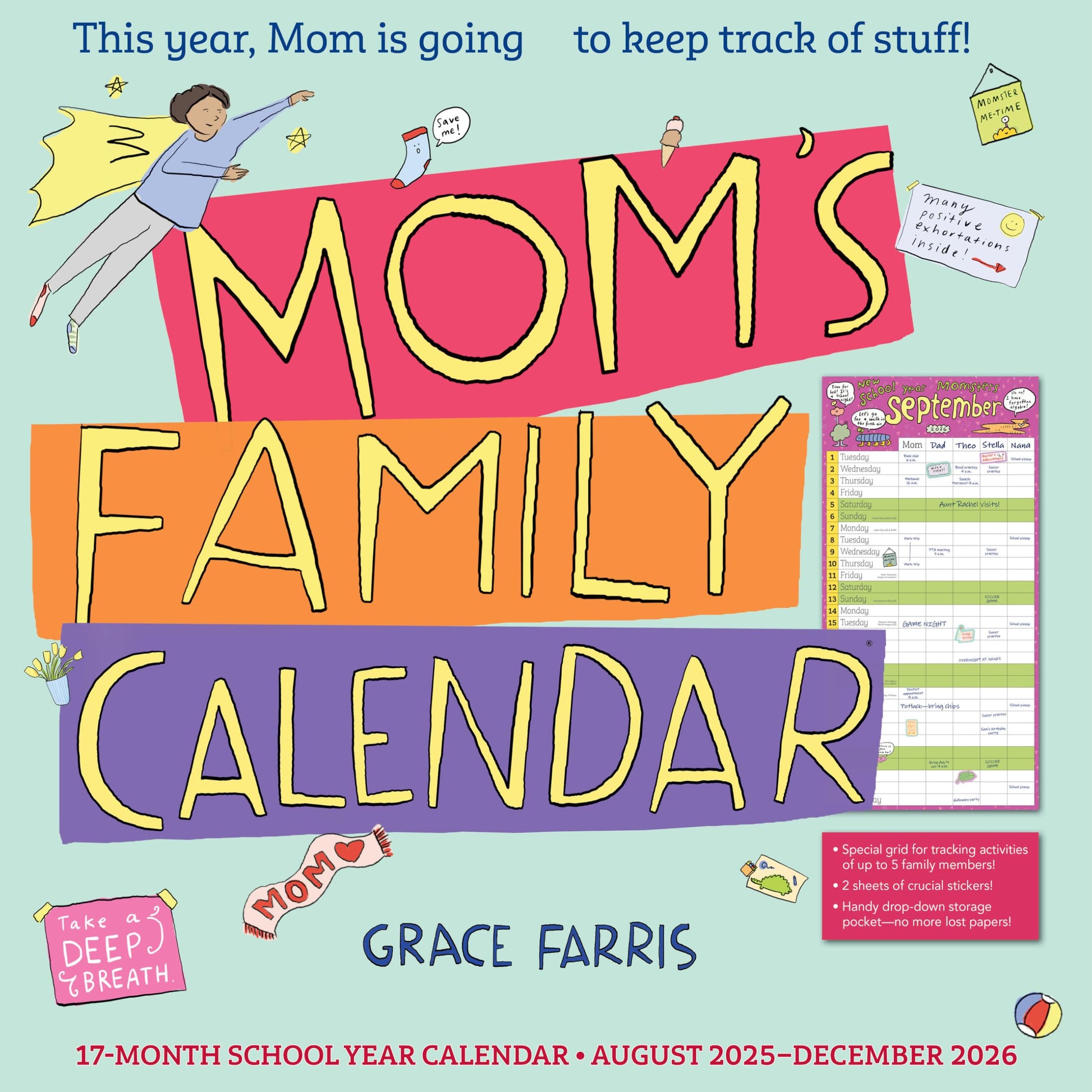 Mom's Family Wall Calendar 2026: This Year, Mom Is Going to Keep Track of Stuff! - Medaid International