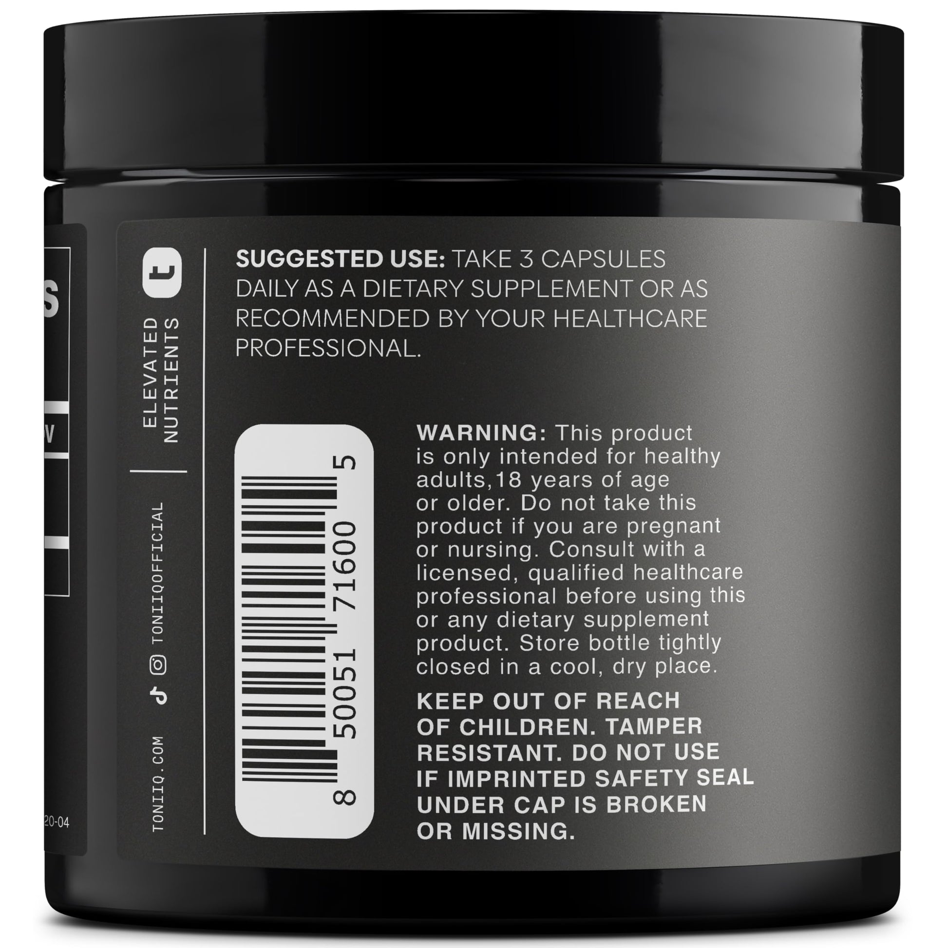 Black Maca Root - Ultra High Potency 20:1 Extract - Single Origin, Wildcrafted & Highly Concentrated - Third-Party Lab Tested - 120 Capsules - Medaid International