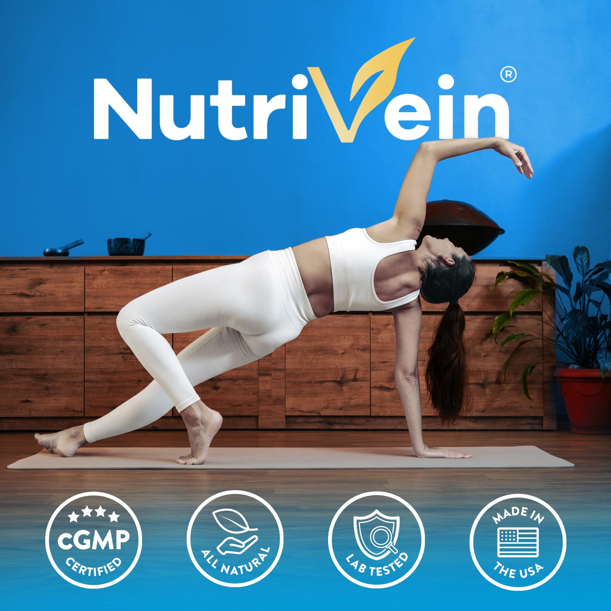 Nutrivein Premium Berberine HCL 1200 mg with Ceylon Cinnamon - 120 Capsules: High-Absorption Berberine Supplement for Defenses, Digestion, & Metabolism - Medaid International