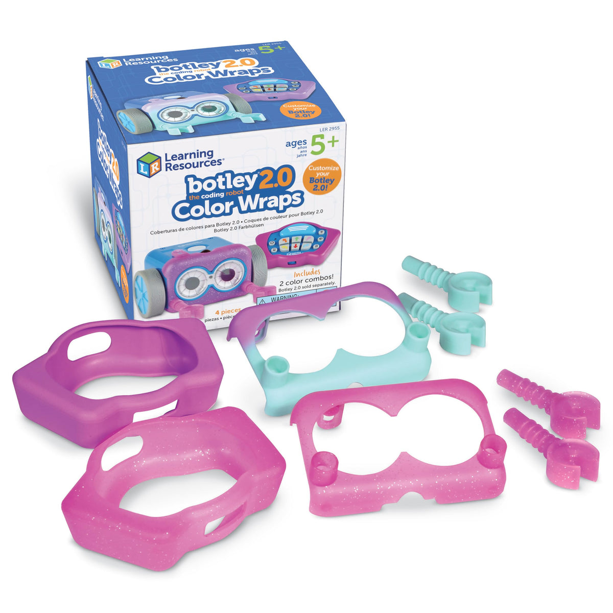 Learning Resources Botley the Coding Robot 2.0-46 Pieces, Ages 5+, STEM Toys, Programming, Electronic Learning, Screen-Free Toys for Kids