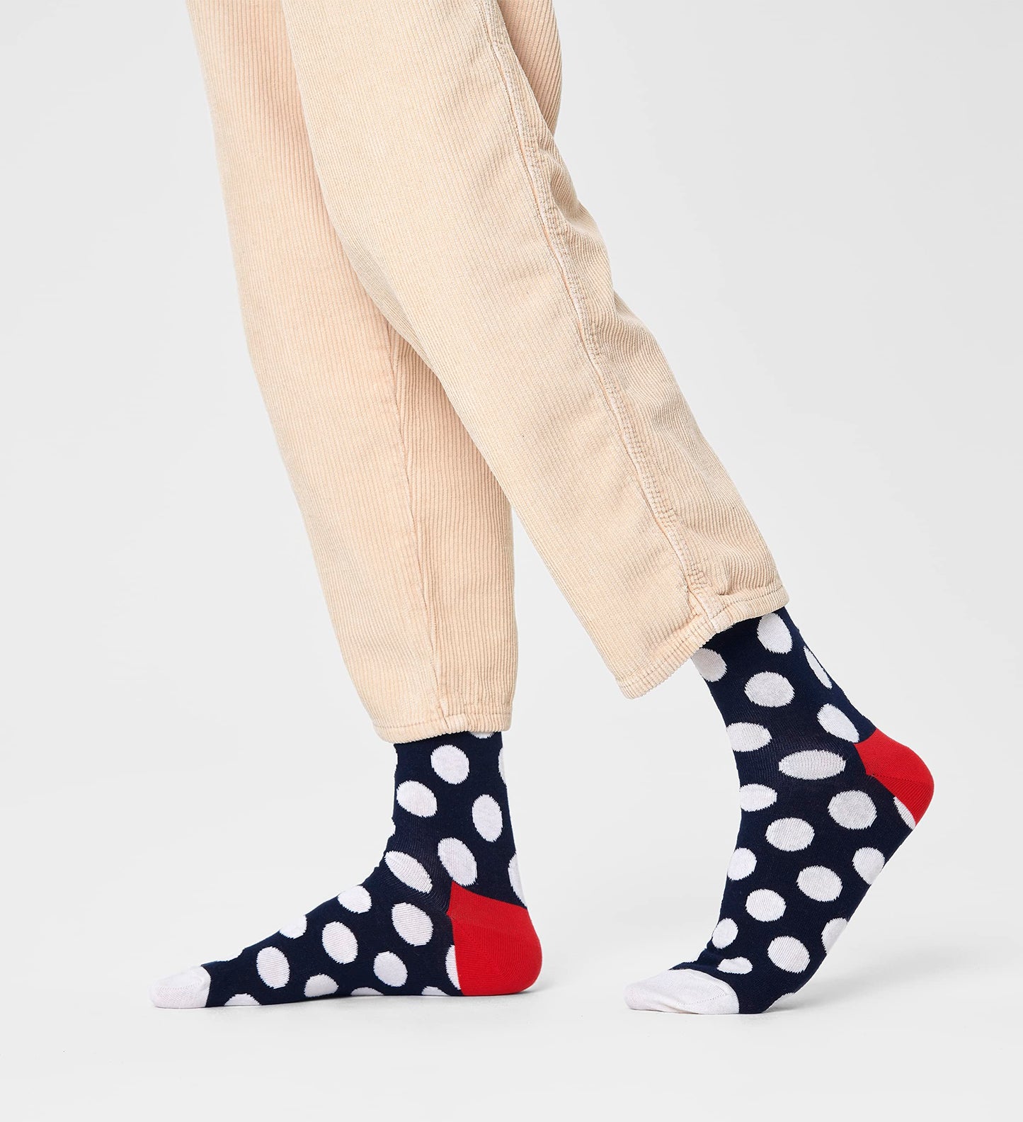 Happy Socks 4-Pack Classic Navy Gift Set, colorful and fun, Socks for Men and Women, Navy-White-Red-Yellow (9-11) - Medaid International