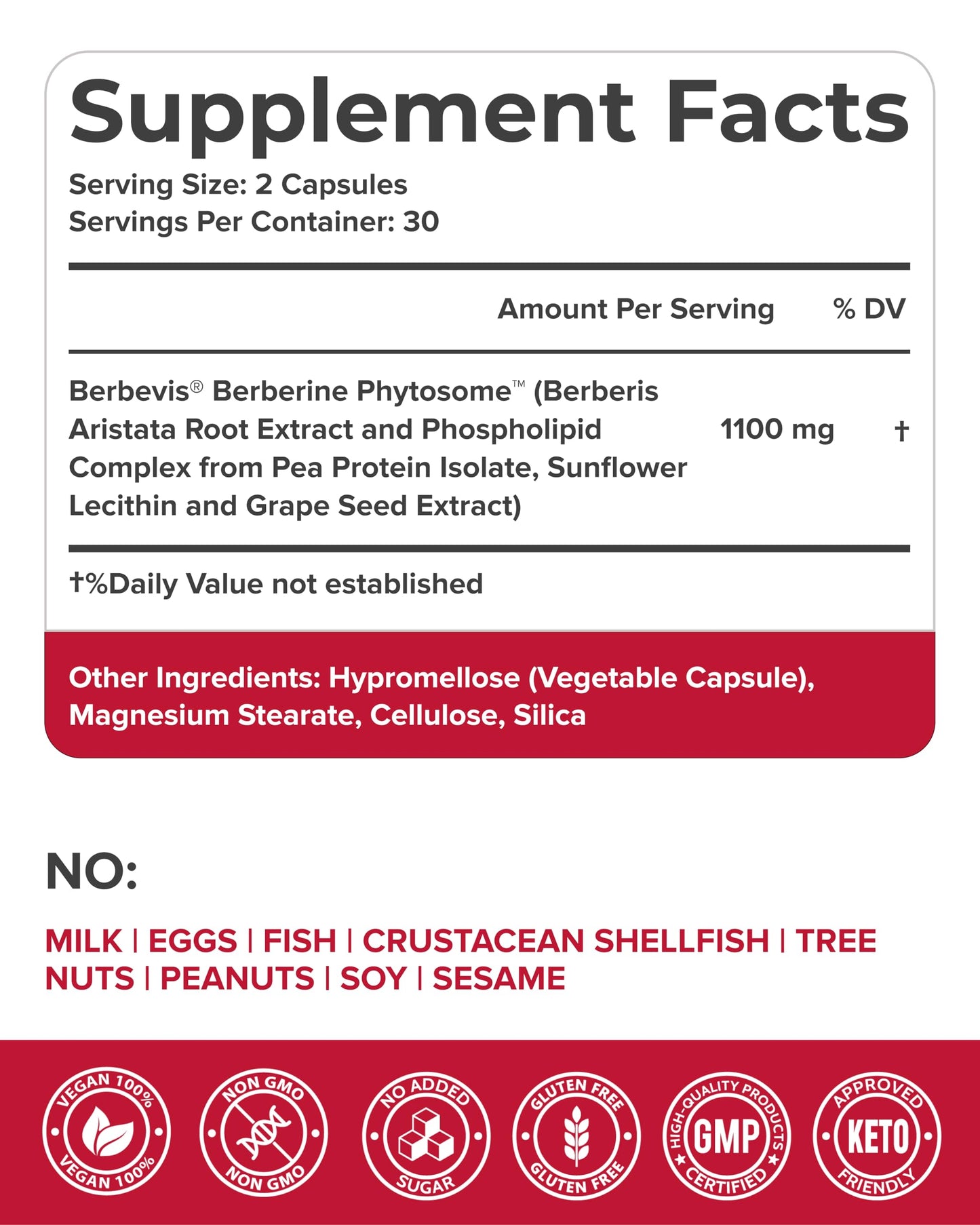 PURECRAFT Berberine Supplement 1000mg - Bioavailable Berberine Phytosome Supplement for Metabolism Support & Circulatory Wellness - 7X Absorption - Non-GMO, Gluten-Free – 60 Capsules - Medaid International