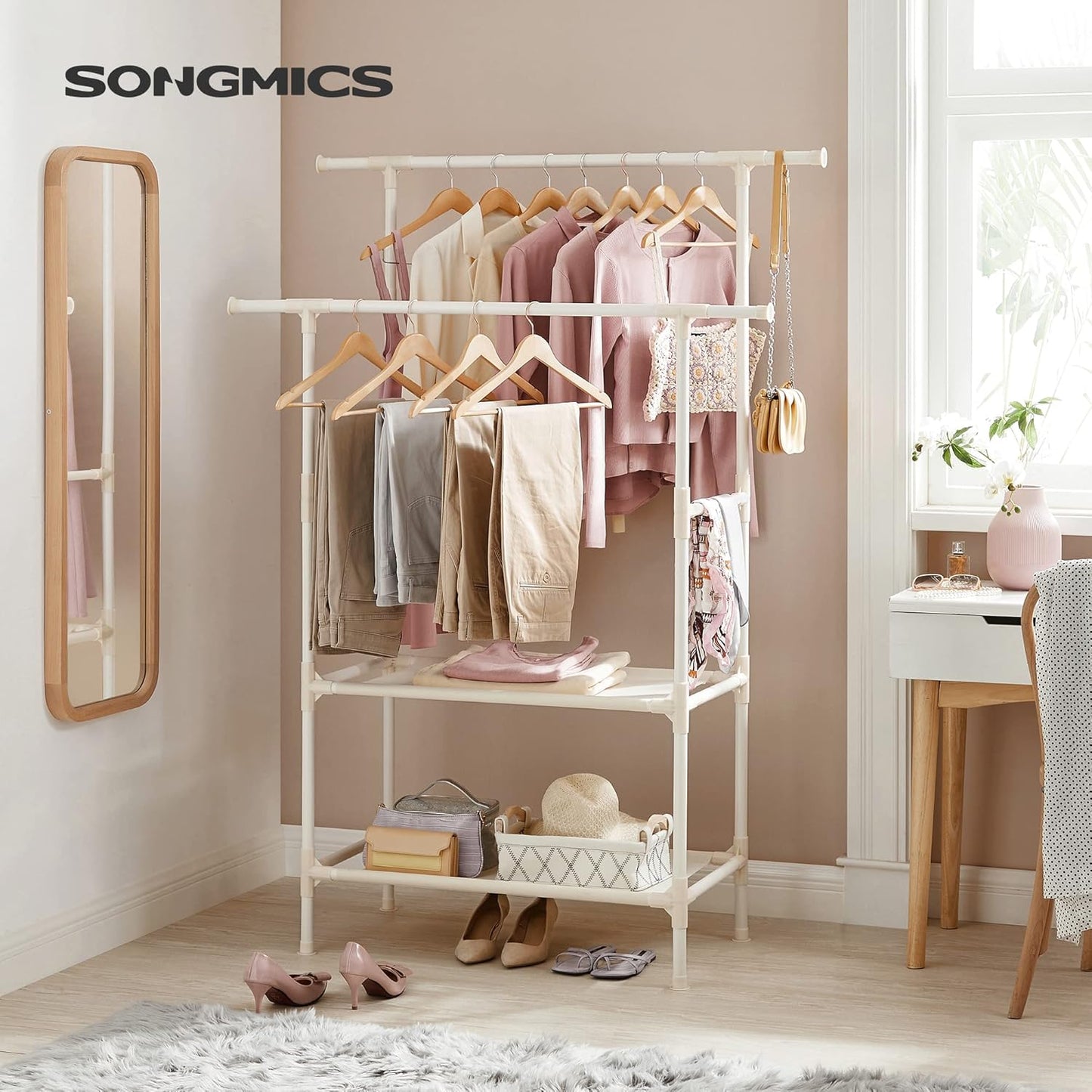 SONGMICS Clothes Rail RDR02WT