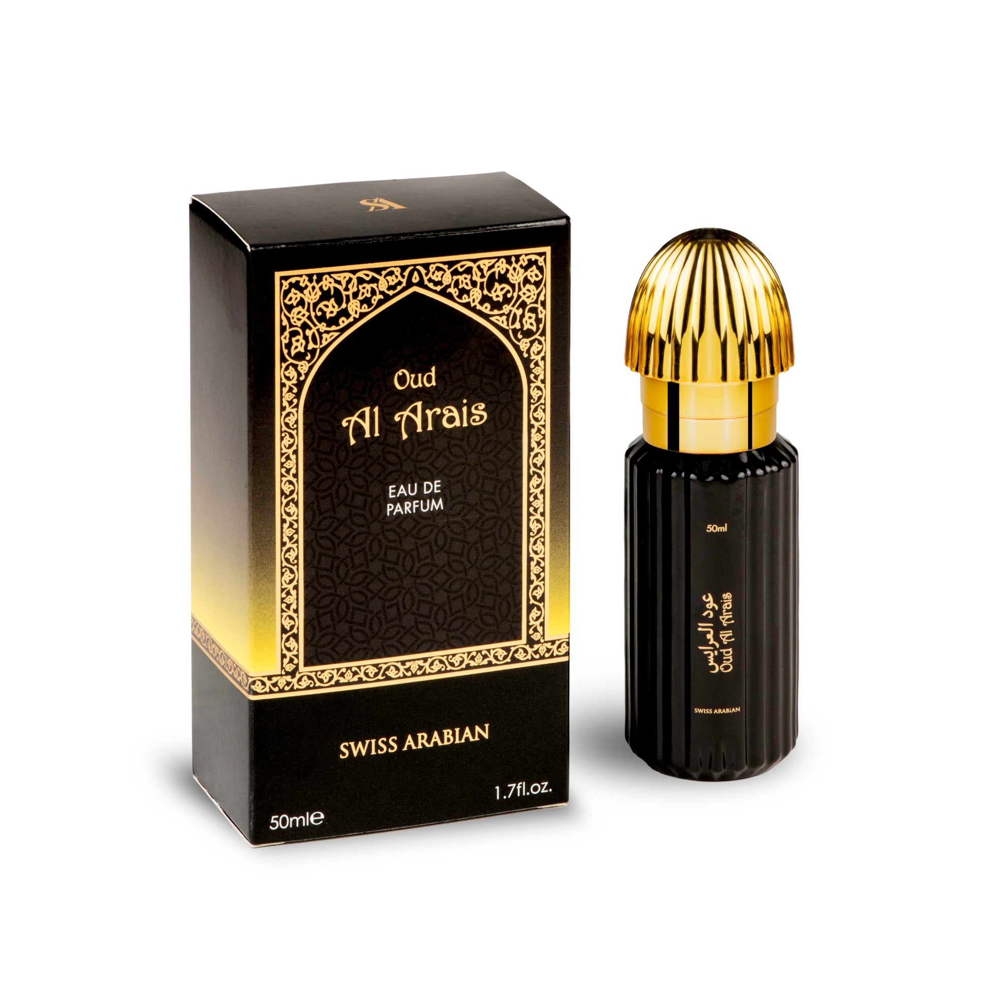 Swiss Arabian Oud Al Arais - Perfume for Women - Notes of Apricot, Lemon, Oud, Vanilla, Incense, Chamomile - Long-Lasting Women's Fragrances - 1.7 oz - Medaid International