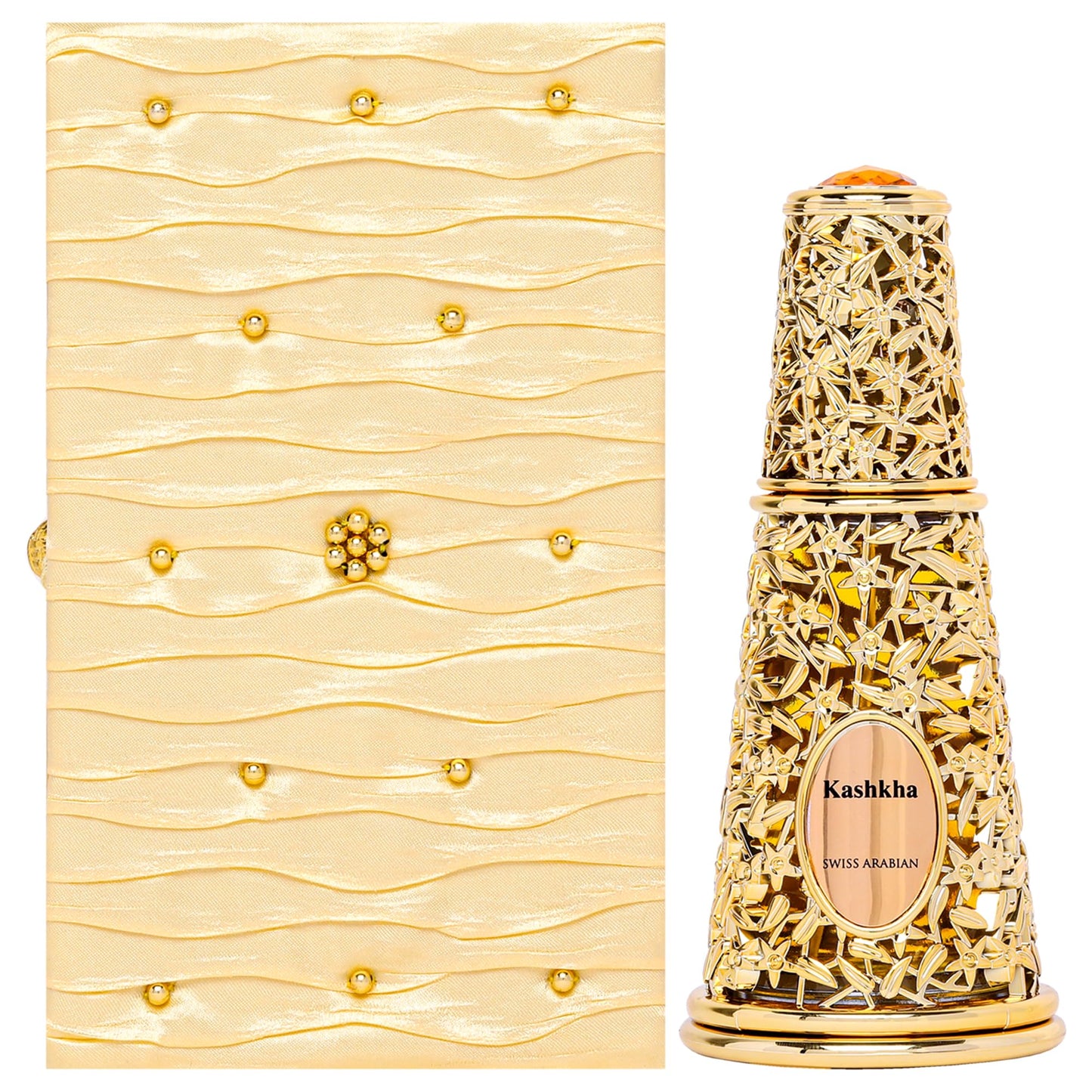 Swiss Arabian Kashkha - Luxury Products From Dubai - Long Lasting, Addictive Personal EDP Spray Fragrance - Seductive Signature Aroma - 1.7 Oz - Medaid International