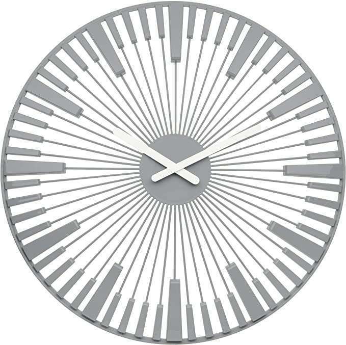 Koziol PIANO Wall Clock 45cm – 3D Sunburst Design
