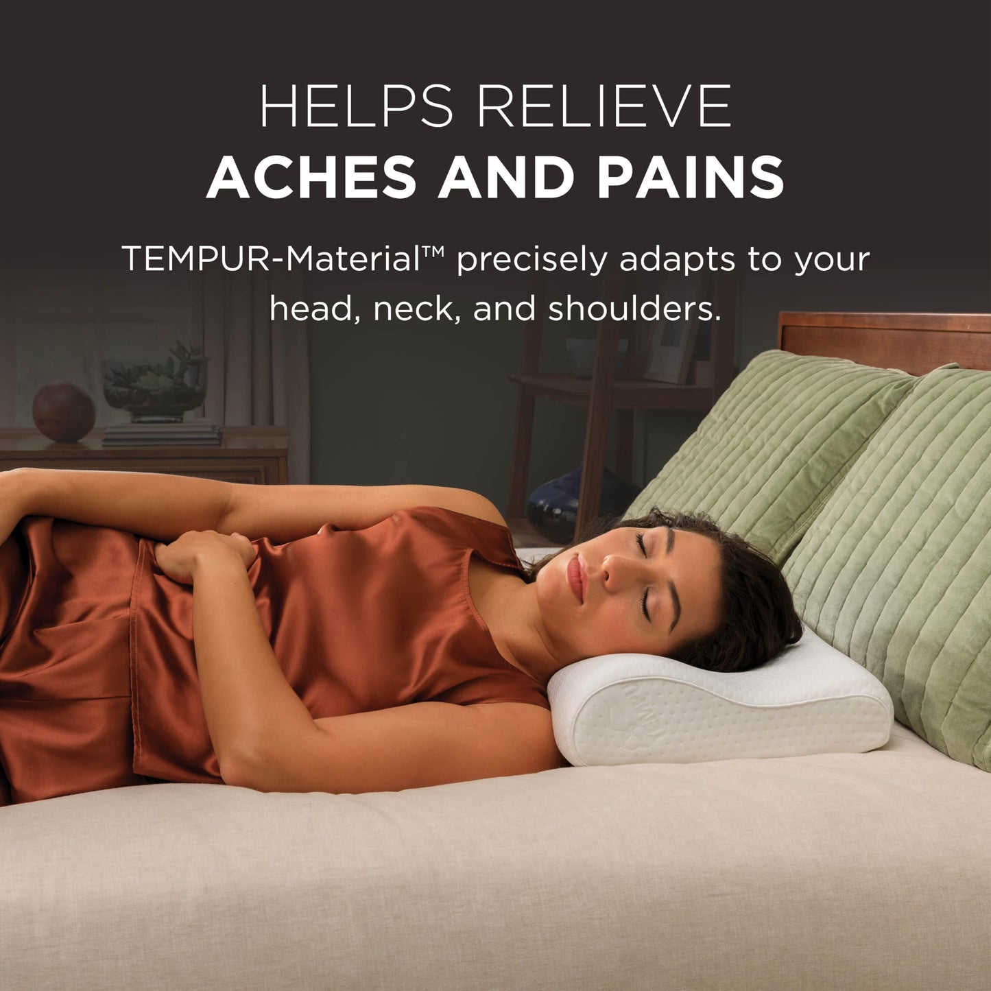 Tempur-Pedic TEMPUR-Ergo Neck Pillow, Medium Profile, White - Medaid International