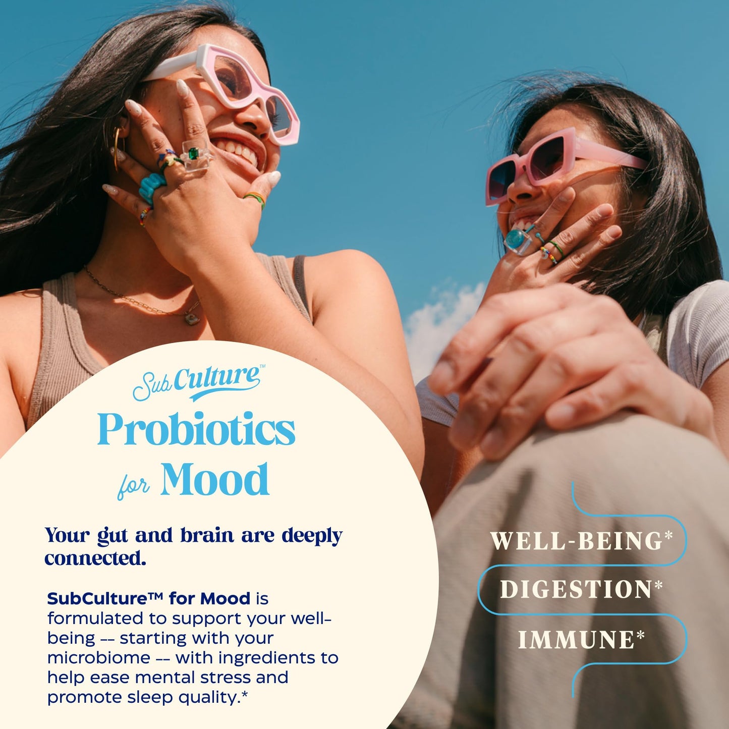Enzymedica SubCulture Probiotics for Mood, Stress, & Sleep, 50 Billion CFU, Promotes Relaxation, Immune + Digestive Health & Regularity, 30 Count - Medaid International