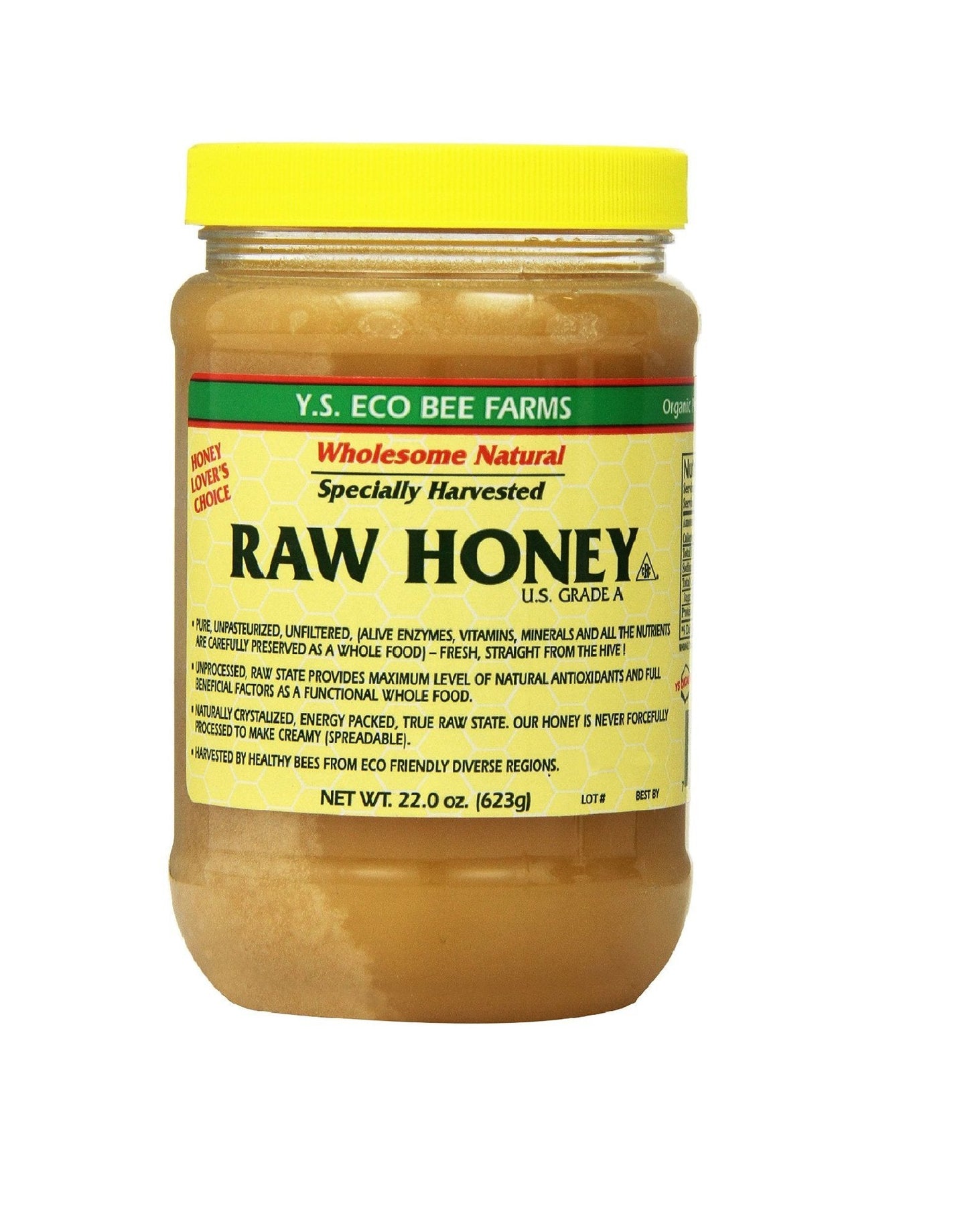 Y.S. Eco Bee Farms Raw Honey - 22 oz, Pack of 2 - Medaid International