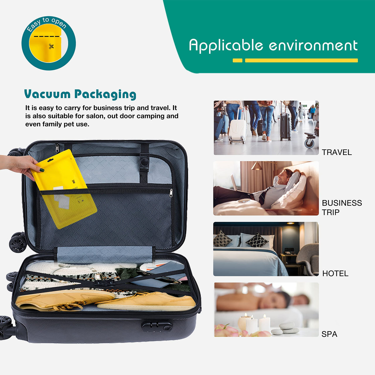 KASTWAVE 4 Pack Travel Disposable Bedding Set, Disposable Bedding Sheets, Sheet for Business Travel Hotel Trip Outdoor Camping, 1 Quilt Covers, 1 Bed Sheet and 2 Pillow Cases, 2 Towel, 2 Bath Towel