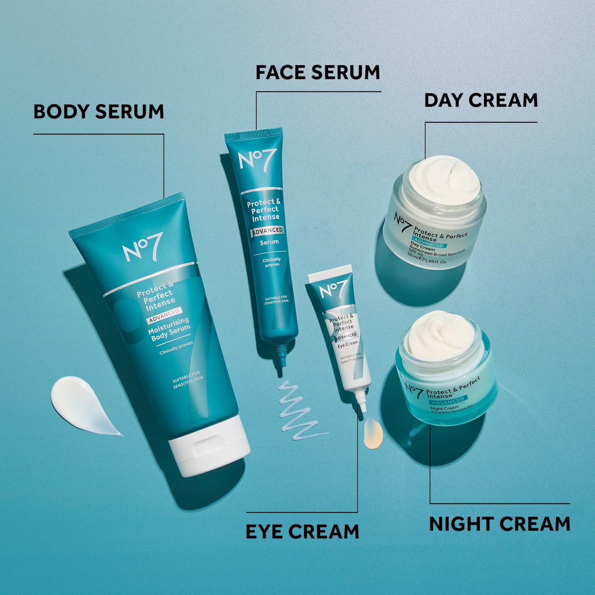 No7 Protect & Perfect Intense Advanced Serum - Anti-Aging Face Serum that Visibly Smoothes & Firms Fine Lines and Wrinkles - Formulated with Hyaluronic Acid and Matrix 3000+ Technology (1 Fl Oz) - Medaid International