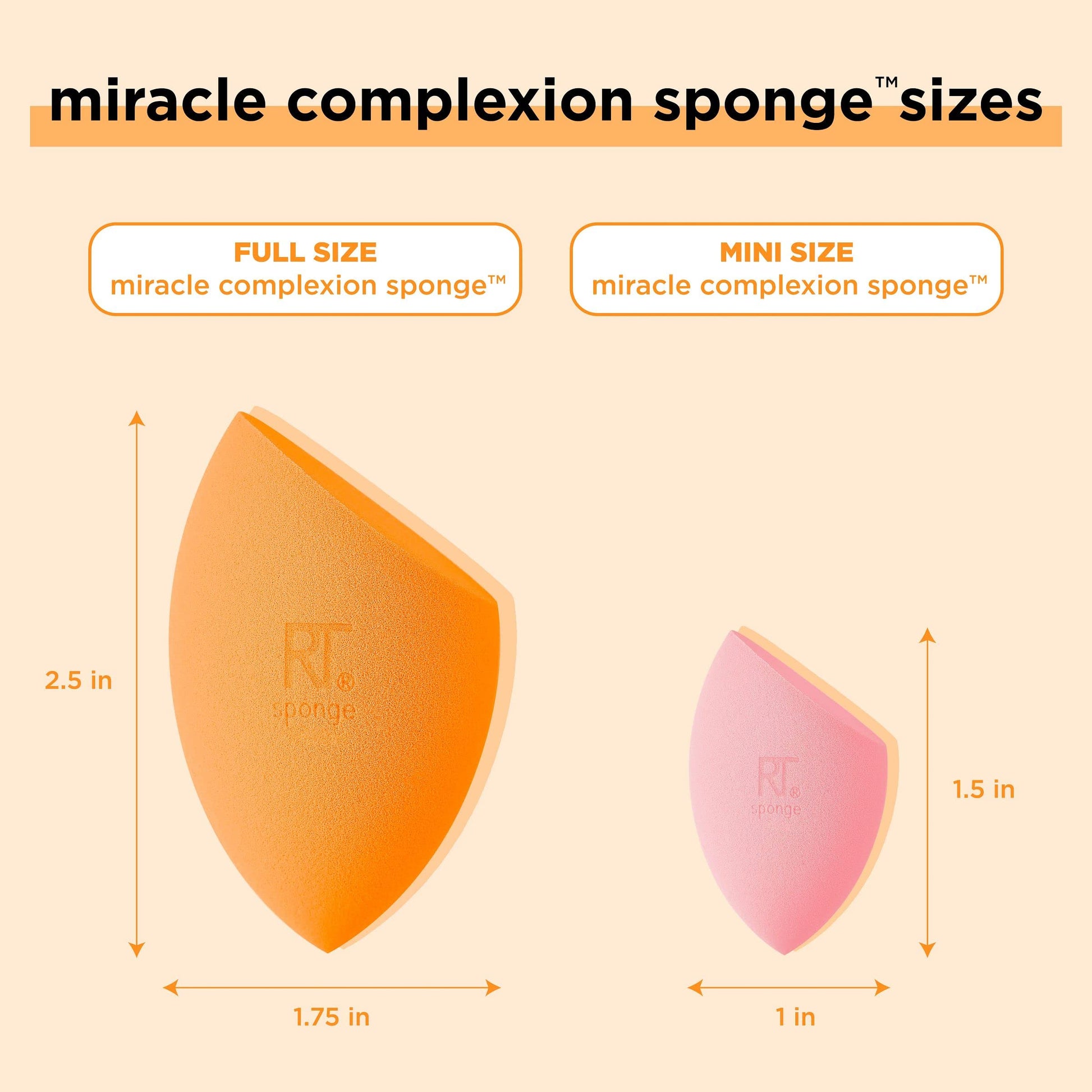 Real Techniques Mini Miracle Complexion Sponge 4 Pack, Small Makeup Blending Sponges, For Foundation & Concealer, Mini Size for Under Eyes & Touch-Ups, Travel Friendly, Natural Makeup, Latex-Free - Medaid International