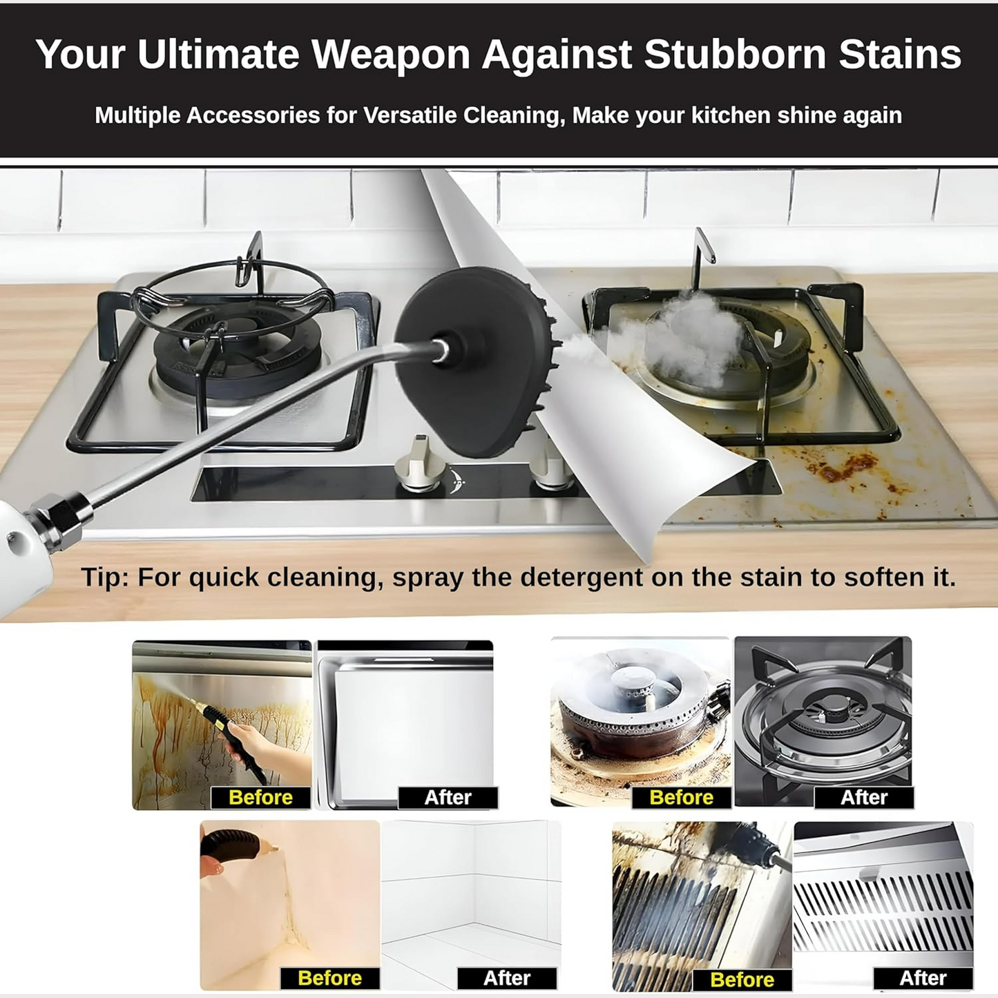 2500W High-Pressure Handheld 6 level Steam Cleaner