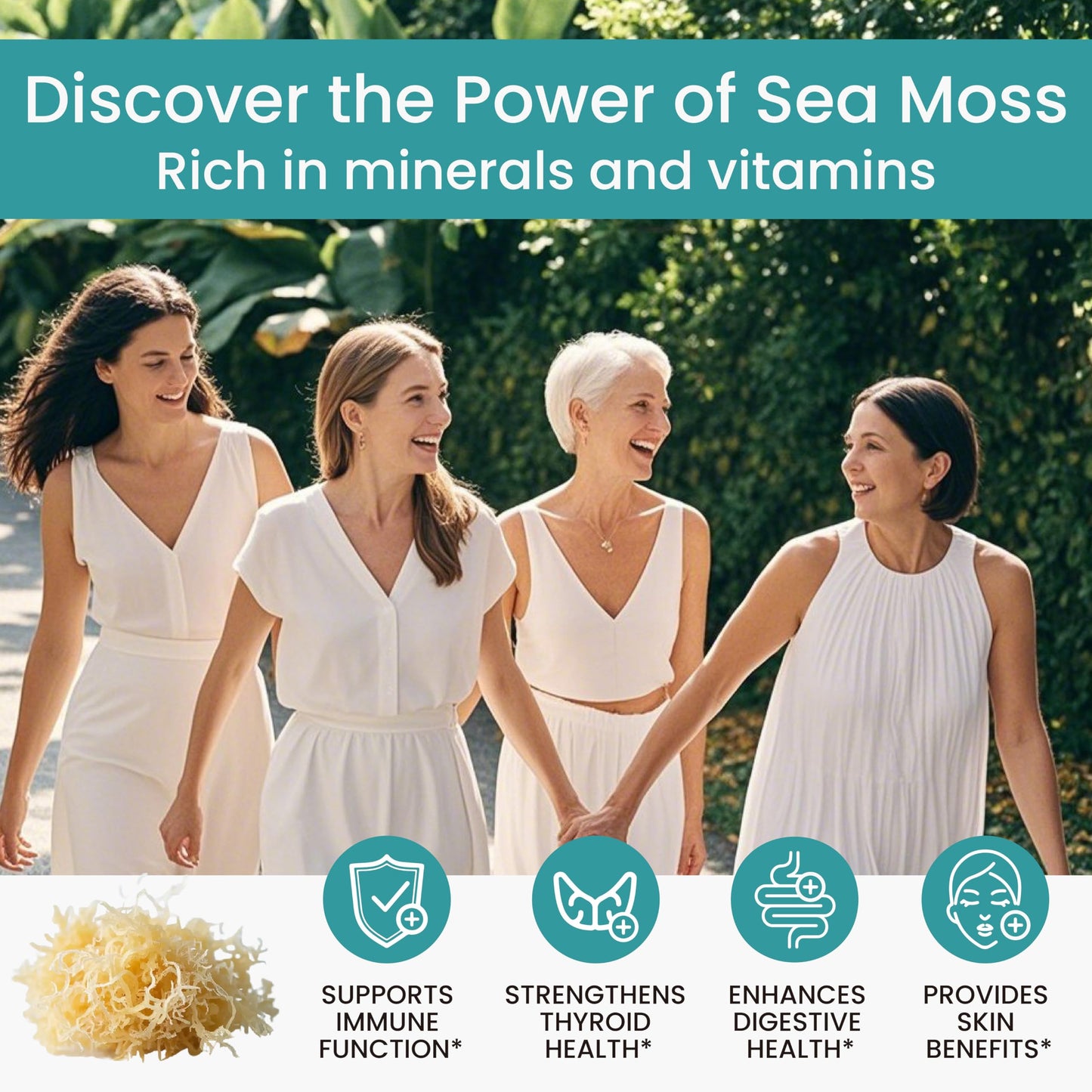 NEUMINA 1215mg Sea Moss Super Adaptogen Capsules, 90 Count - High-Potency, Pure, Made in The USA, Vegan Powerhouse with Black Seed, Black maca, Ashwagandha & Turmeric – Energy, Stress & Immune Boost - Medaid International