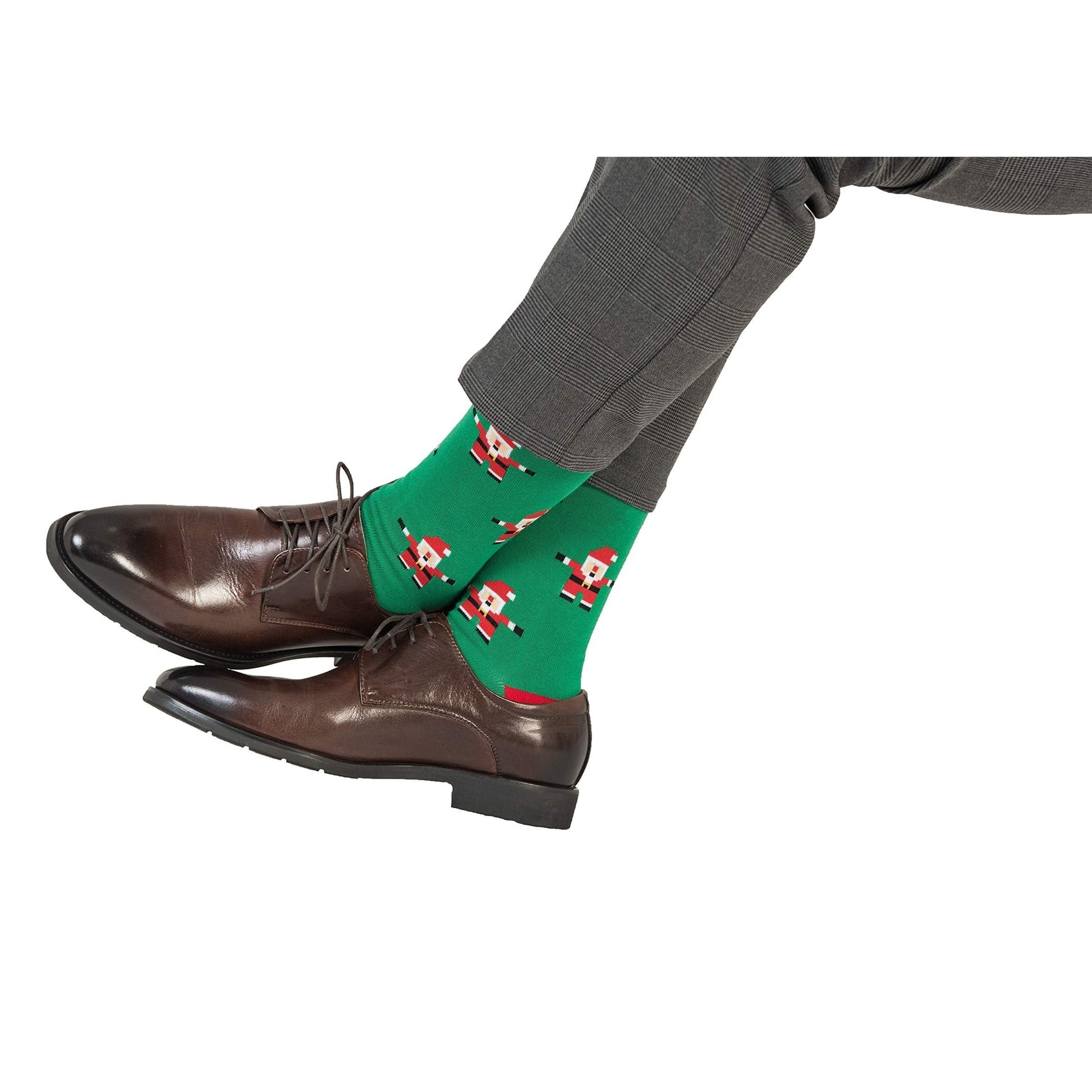 AUSCUFFLINKS Santa Christmas Socks For Him | Santa Claus Fun Socks Gift for Men | Happy Gift Socks Xmas Present for Dad | Socks for Mum (Santa) - Medaid International
