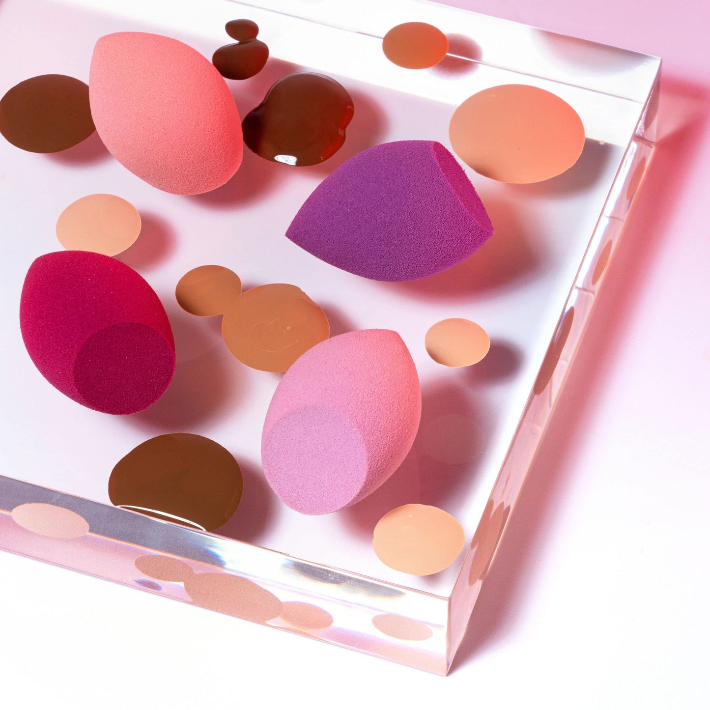 Real Techniques Mini Miracle Complexion Sponge 4 Pack, Small Makeup Blending Sponges, For Foundation & Concealer, Mini Size for Under Eyes & Touch-Ups, Travel Friendly, Natural Makeup, Latex-Free - Medaid International