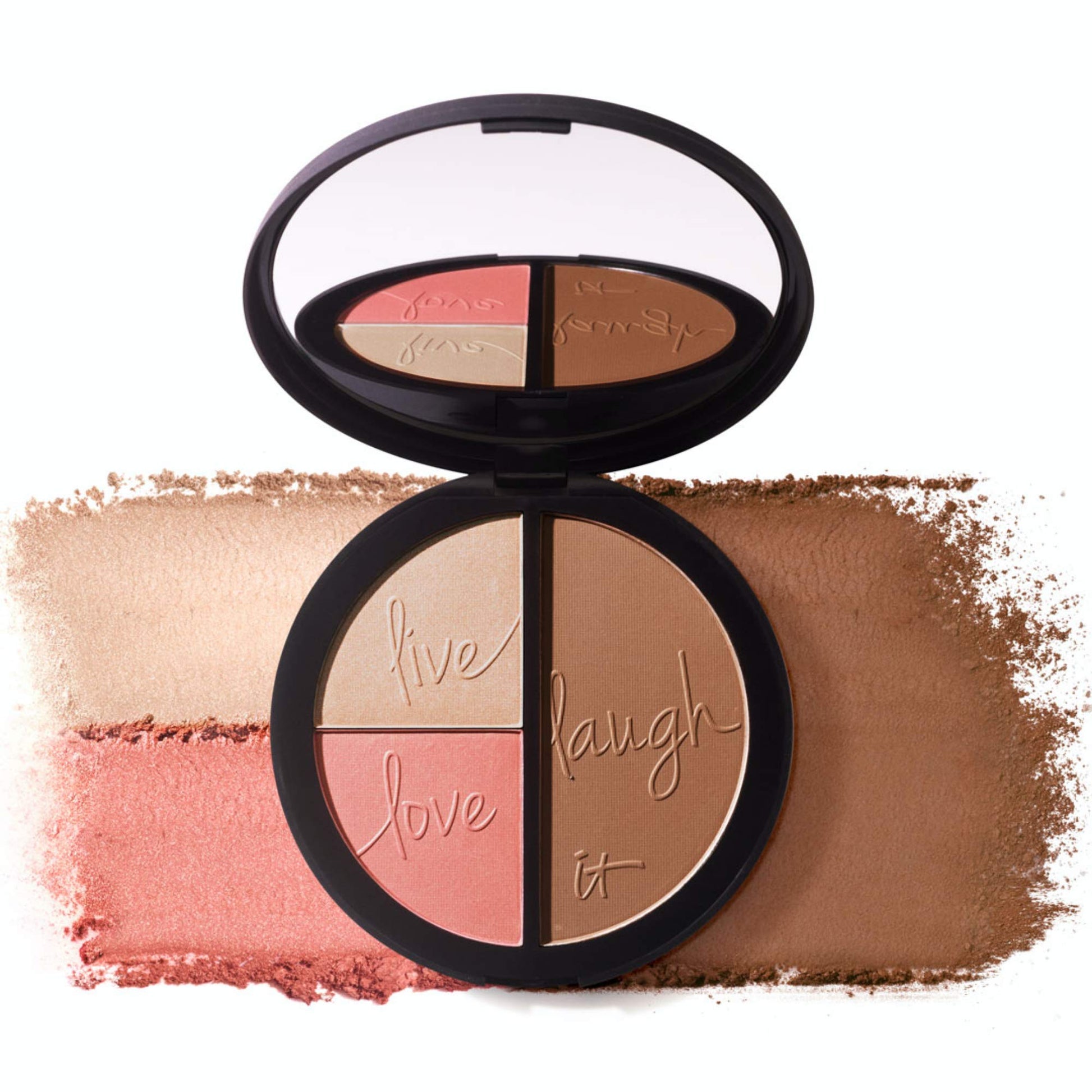 IT Cosmetics Your Most Beautiful You 3-in-1 Makeup Palette - Matte Bronzer - Radiance Luminizer -Brightening Powder Blush - With Peptides & Drops of Light Technology - Medaid International