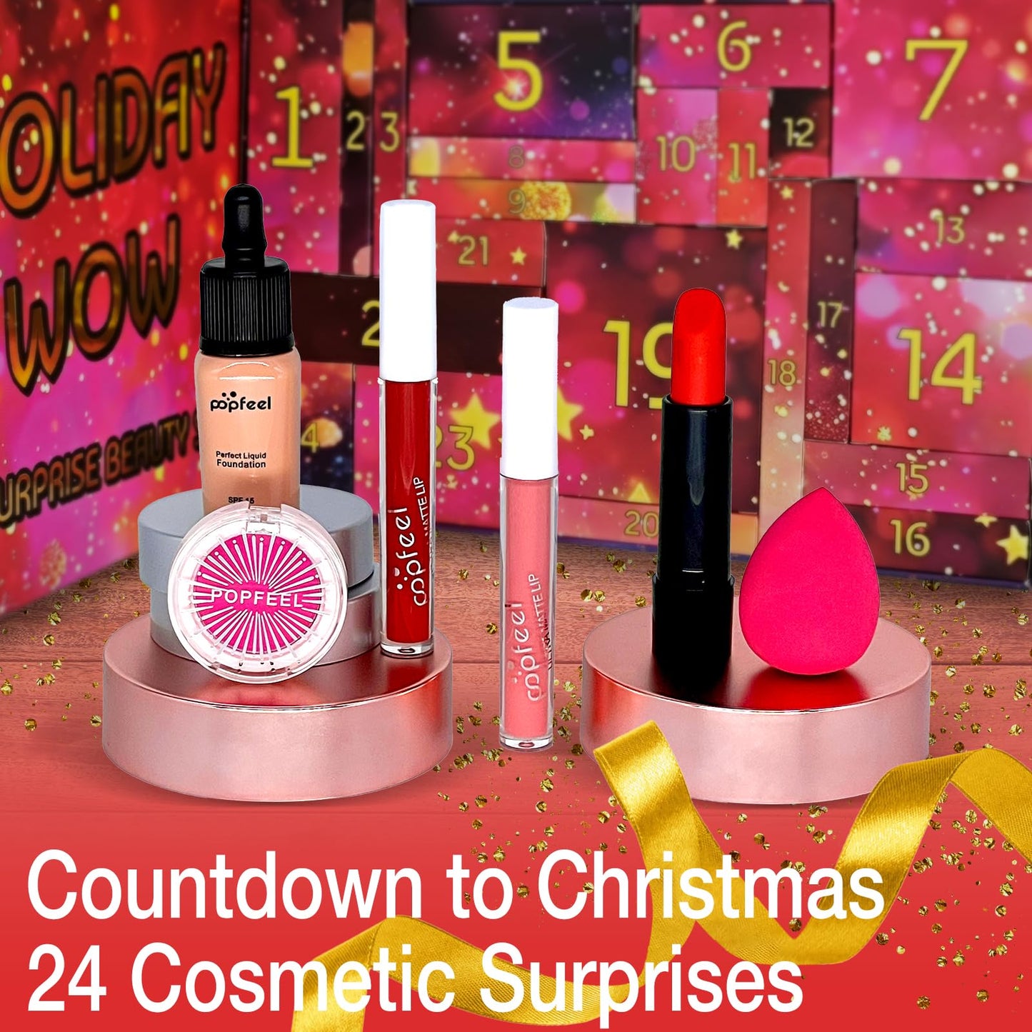 SEWOG Makeup Advent Calendar 2025 for Teens Girls 24 Days Christmas Countdown Calendar Individually Boxed Makeup Gift Set, for Teenagers, Daughters and Girls Xmas Gift - Medaid International