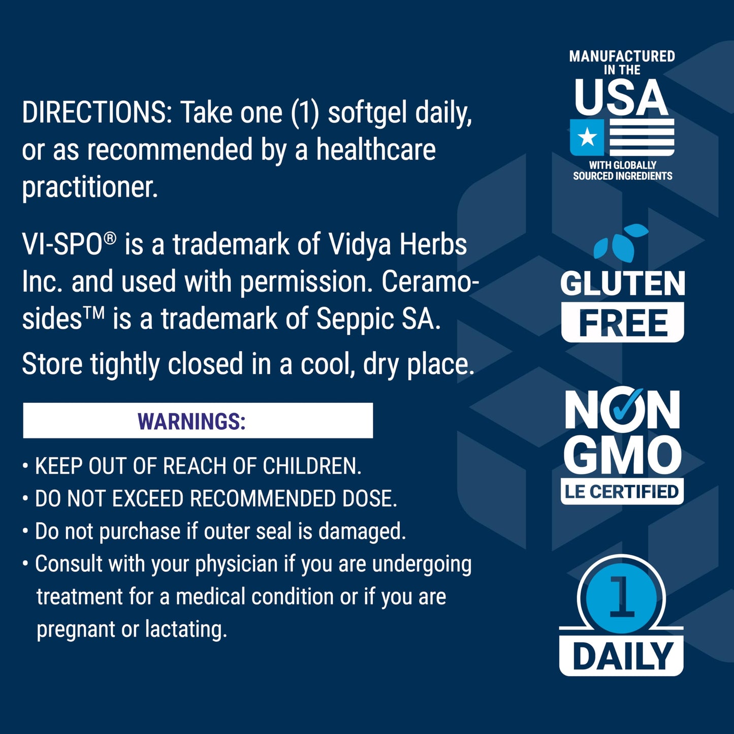 Life Extension Hair Growth for Women, hair growth supplement, fullness and density, Ceramosides™, VI-SPO®, non-GMO, 1-daily, gluten-free, 30 softgels - Medaid International