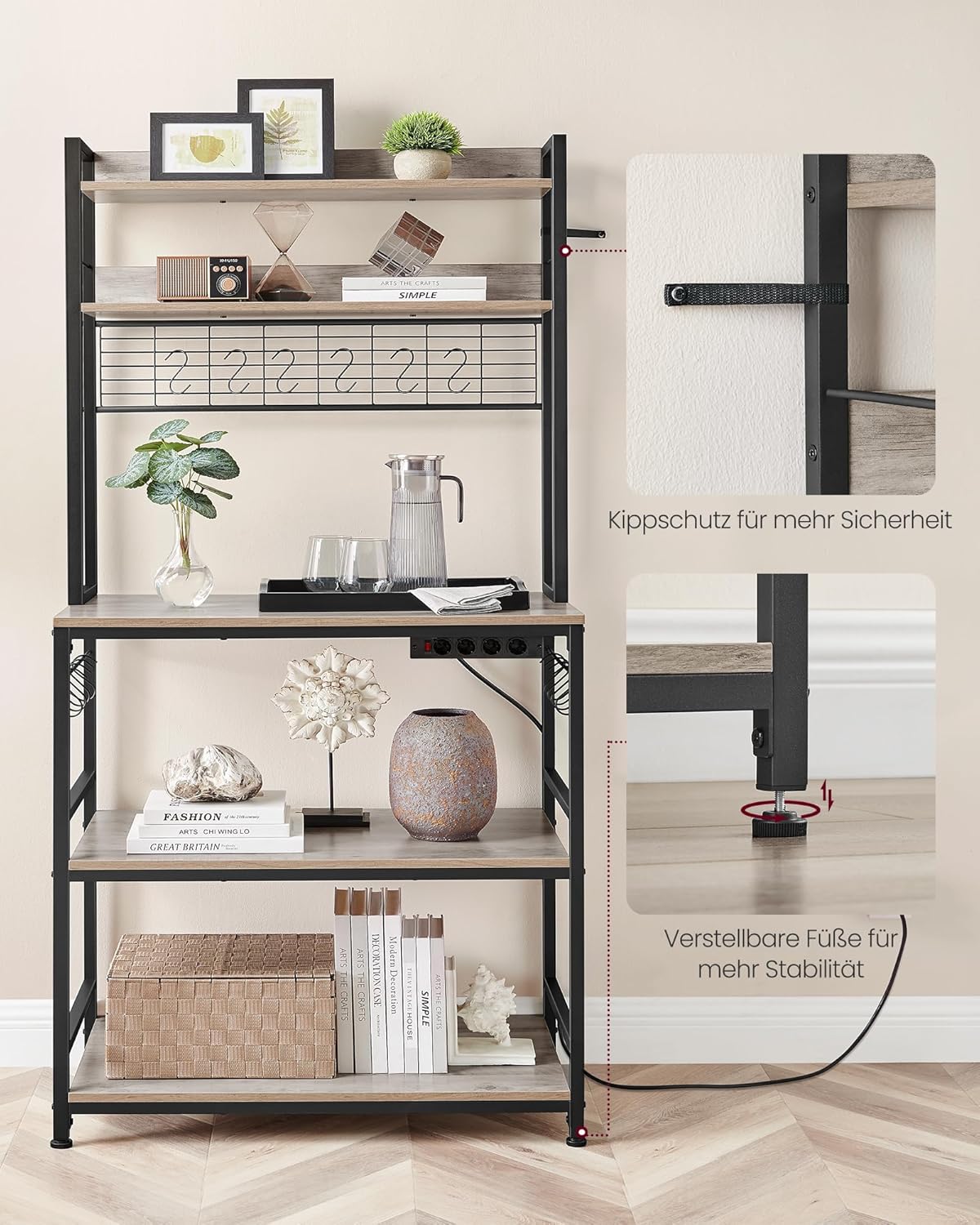 VASAGLE Kitchen Shelf KkS025B02EU